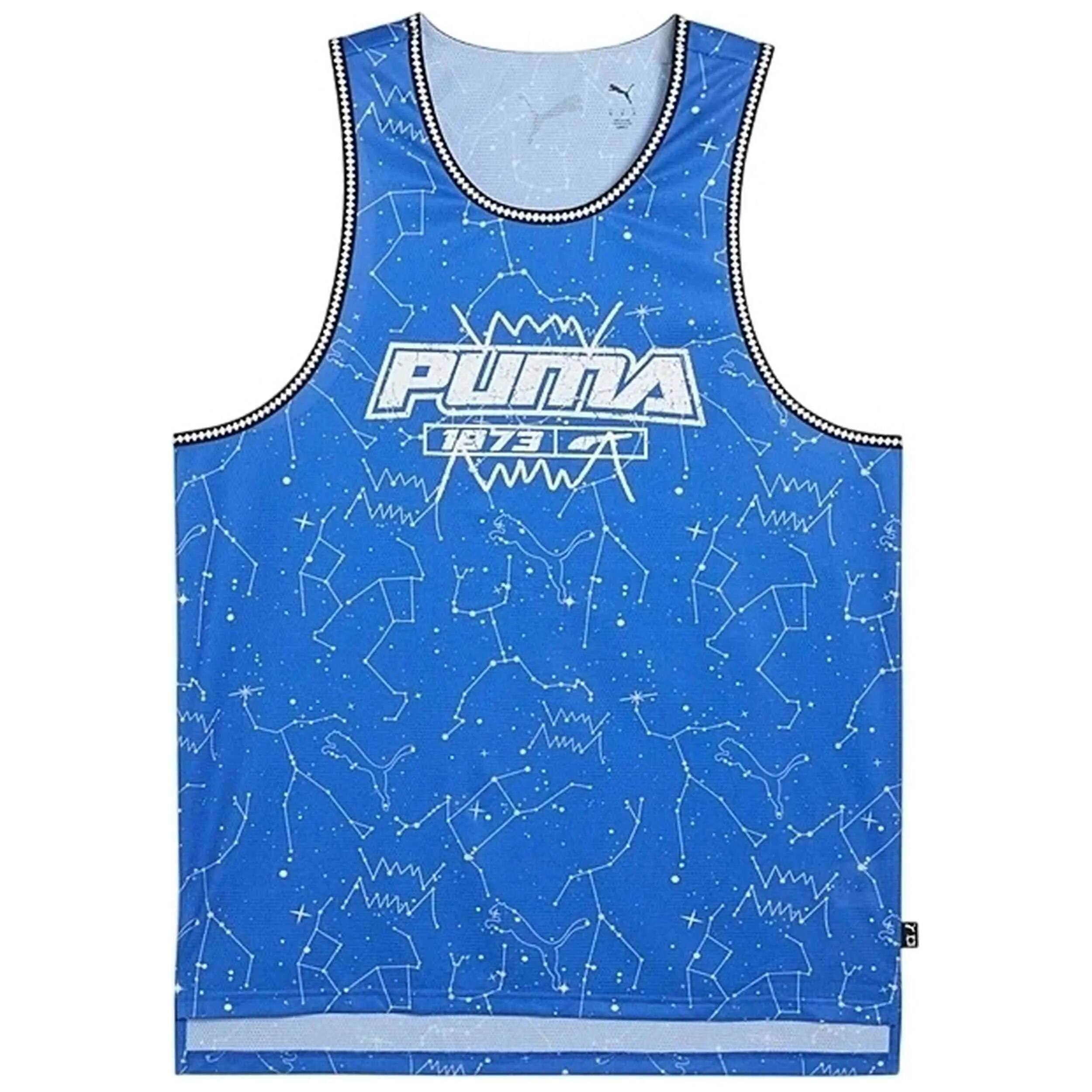 Canottiera Puma modello Hoopaverse Jersey "Mountain Blue" per uomini 2/5