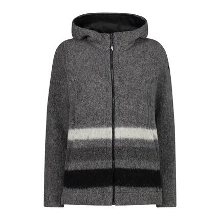 Zip-Hoodie Wooltech Damen CMP