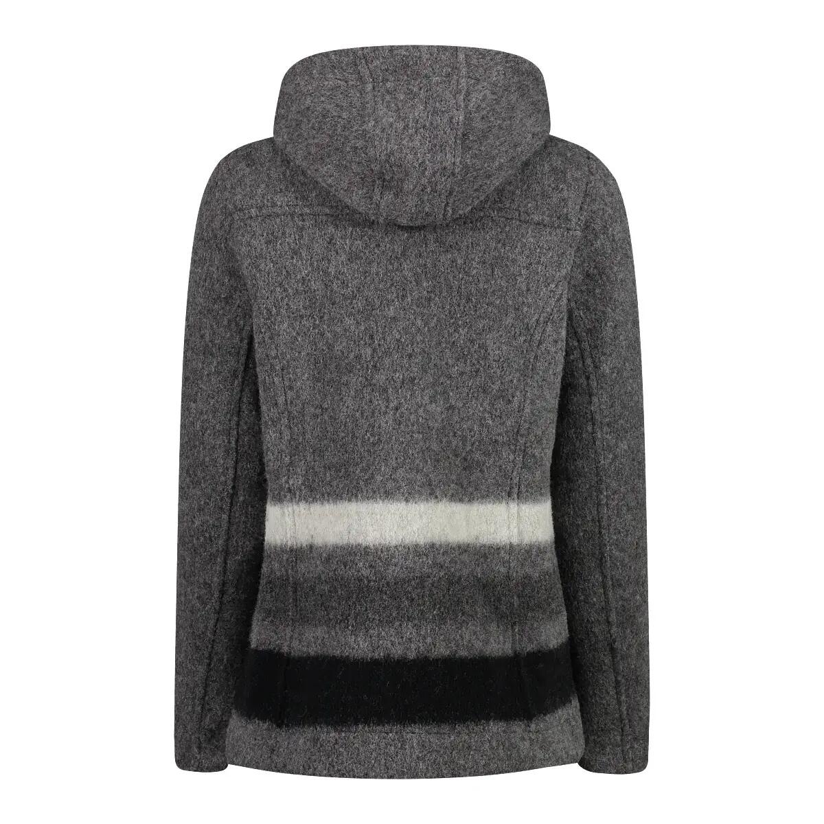 Sudadera con capucha wooltech con cremallera para mujer CMP 2/3