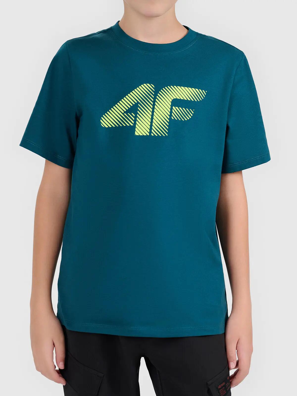 T-shirt bawełniany chłopięcy 4F 4FJWAW26TTSHM3508 1/3