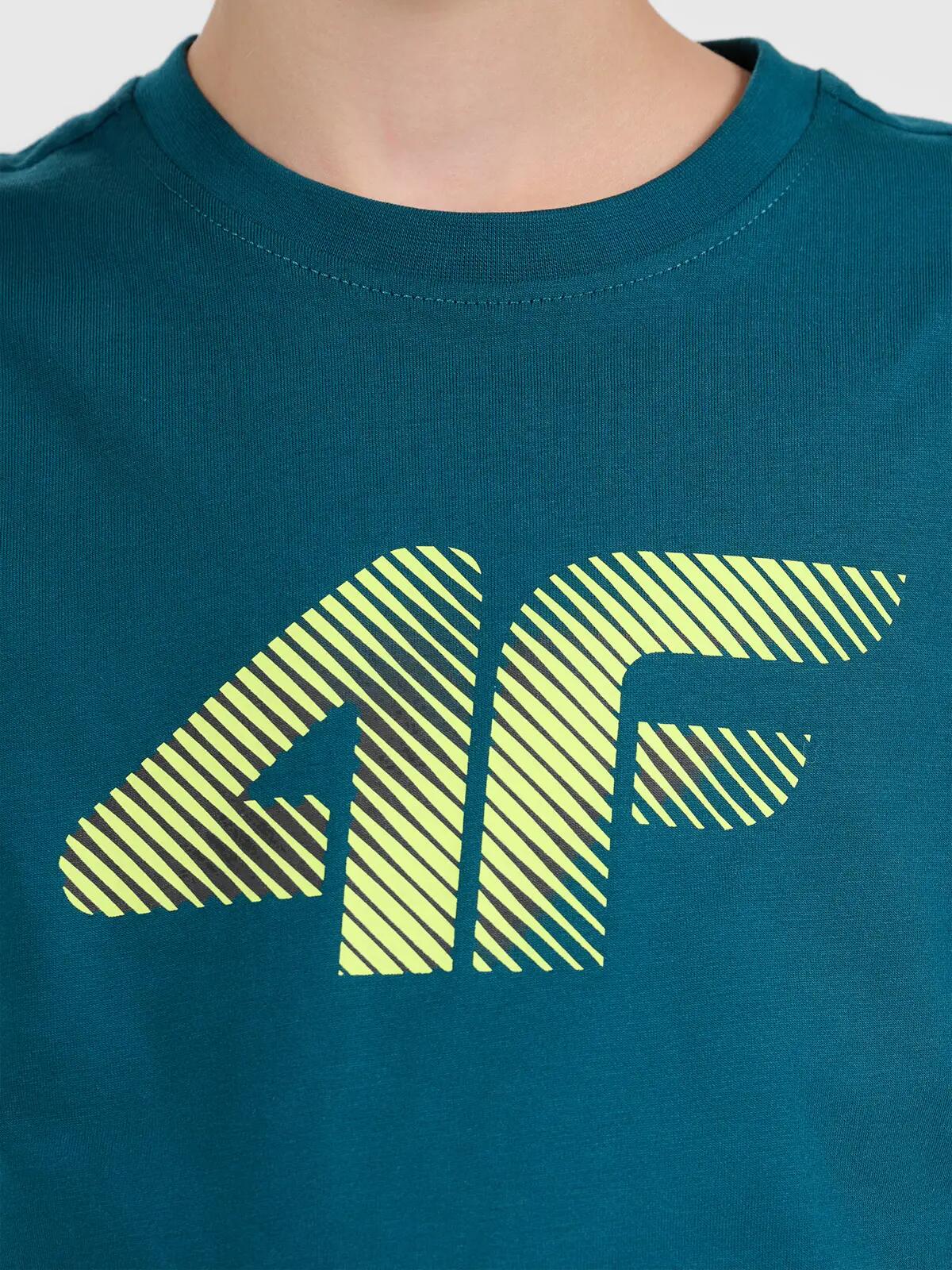 T-shirt bawełniany chłopięcy 4F 4FJWAW26TTSHM3508 3/3