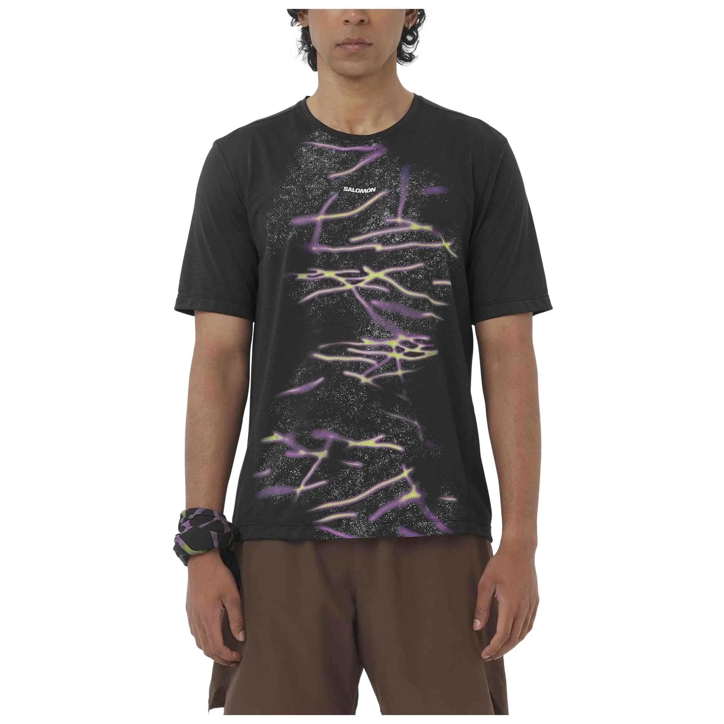 Kurzarmshirt Salomon Modell Shkout Core Gfx für männer 3/5