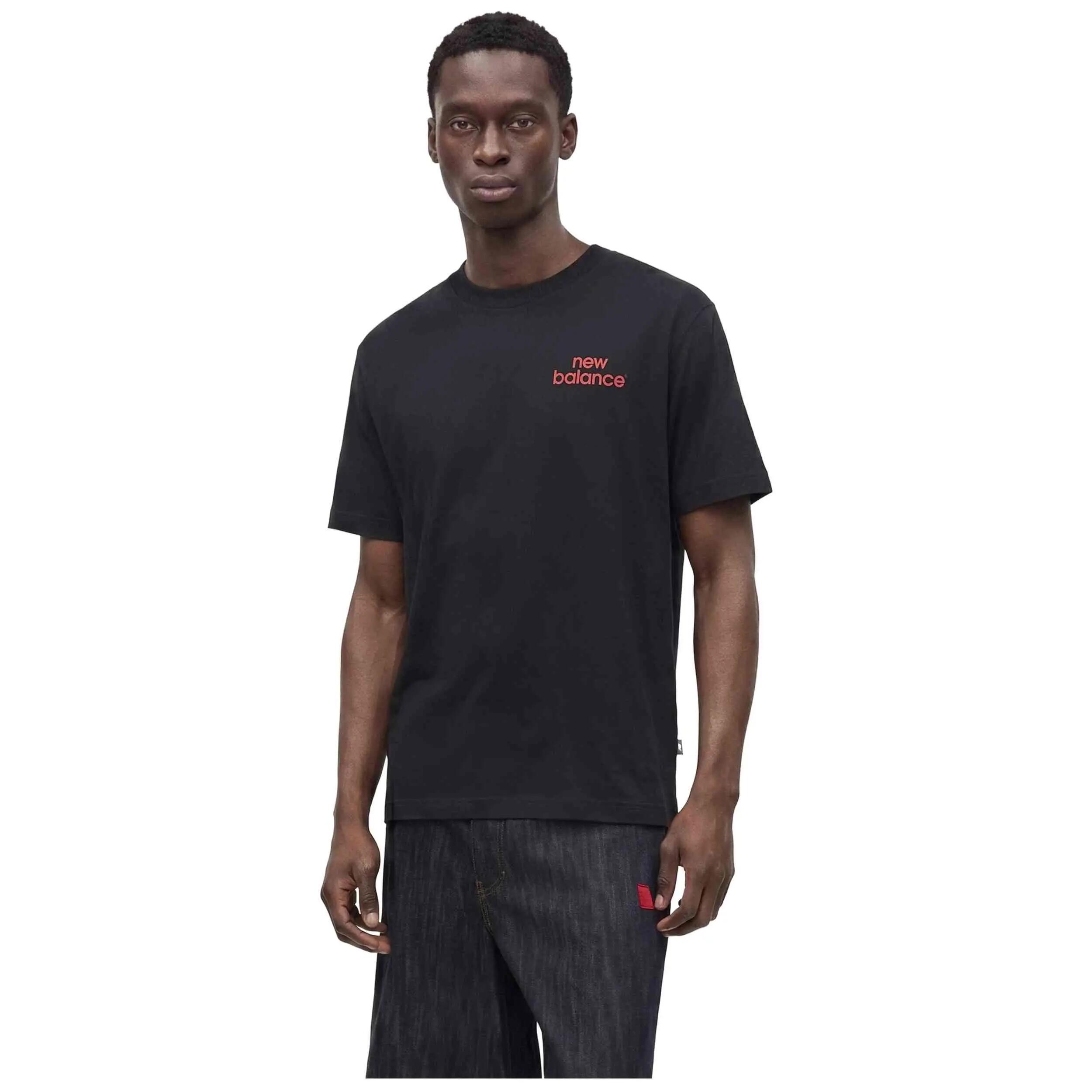 T-shirt New Balance modèle MT62G7MGBK pour unisexe 2/5