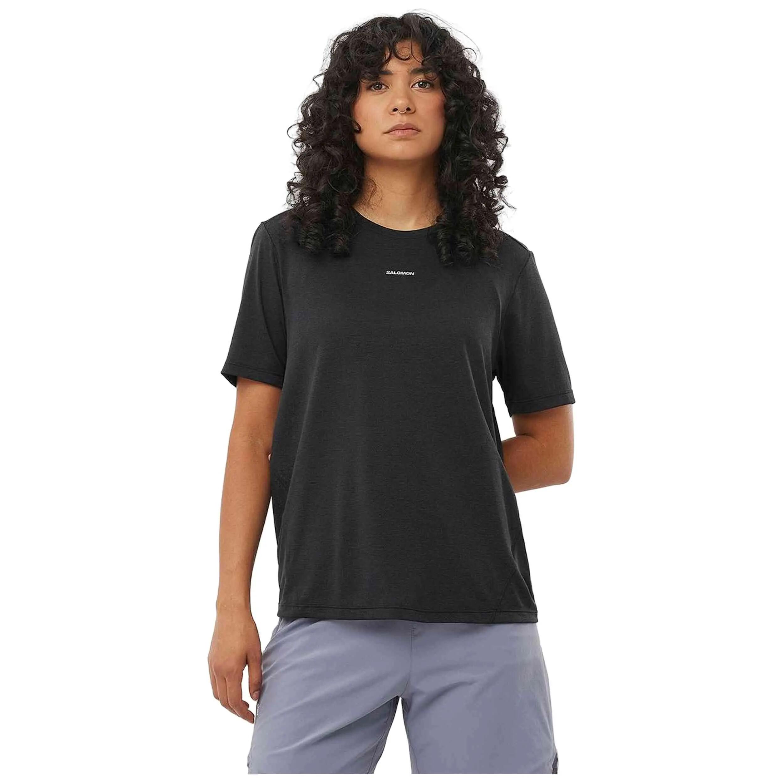 Kurzarmshirt Salomon Modell SHAKEout CORE für frauen 2/4