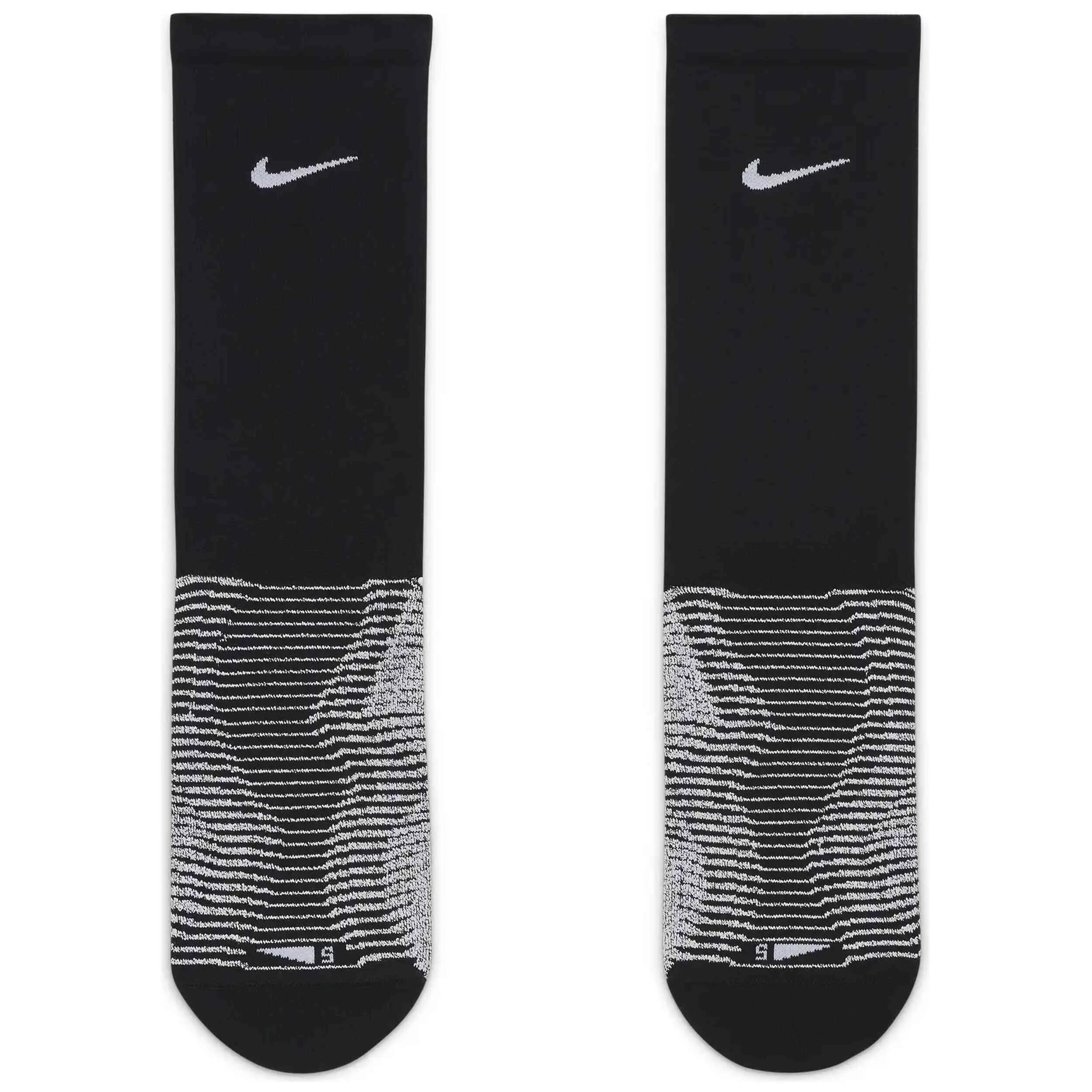 Calcetines de compresion Nike modelo NikeGrip Vapor Strike "Negro/Bl para unisex 2/3