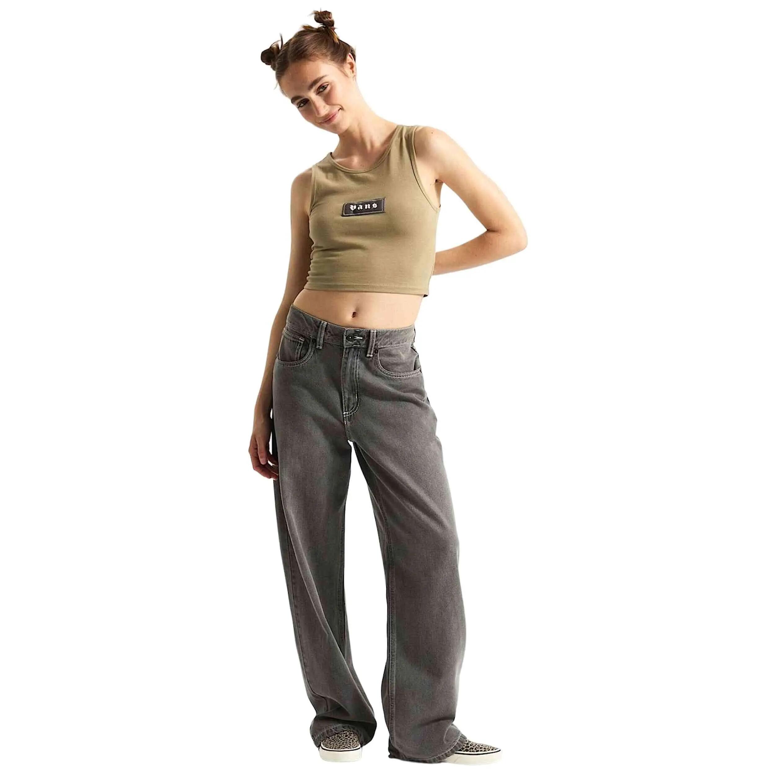 Camiseta de tirantes Vans modelo Upworn Fitted Tank "Bay Leaf" para mujer 5/5