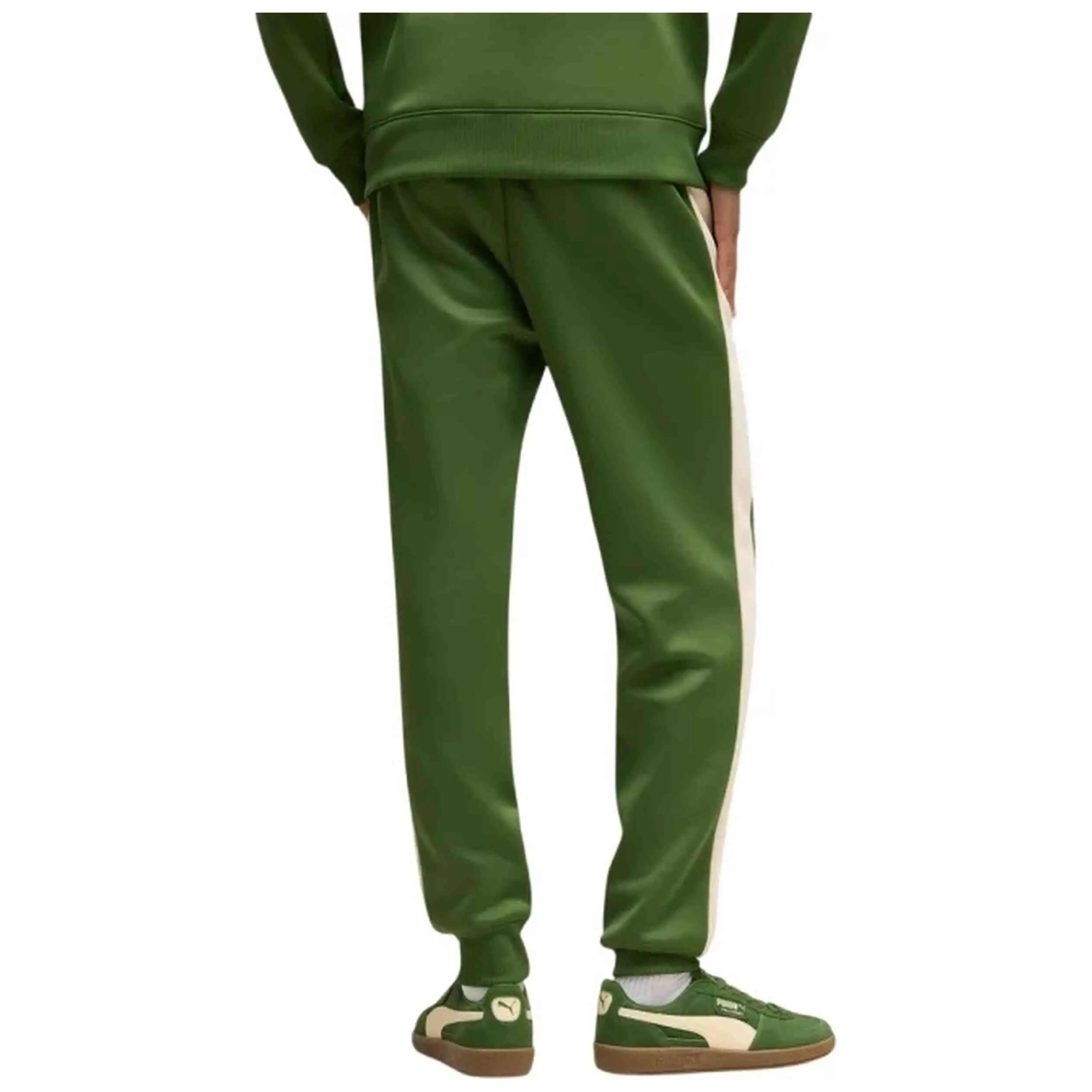 Trainingsbroek Puma model T7 Always On Pants "Earthy Green" voor mannen 3/5