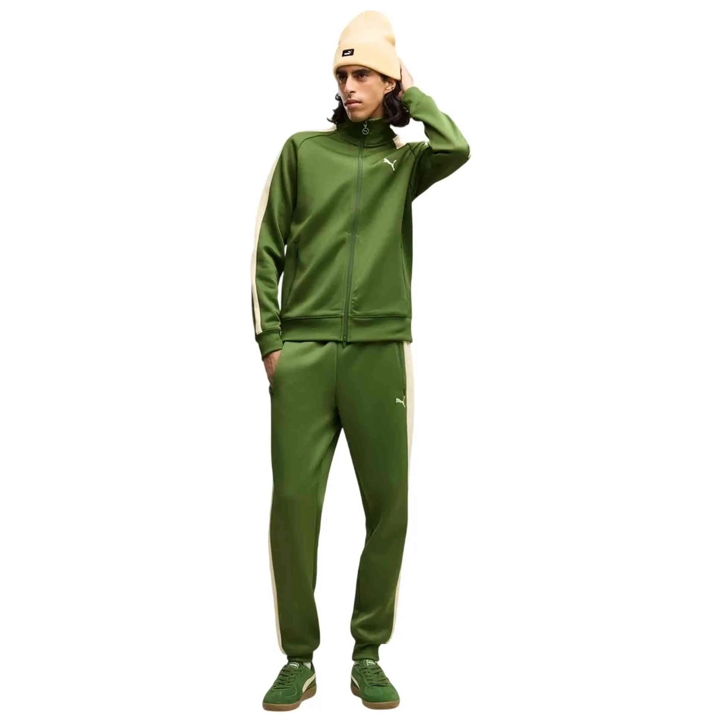 Trainingsbroek Puma model T7 Always On Pants "Earthy Green" voor mannen 2/5