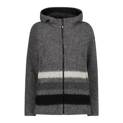 Dames gebreide hoodie met rits cmp