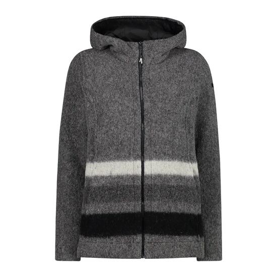 Zip-Hoodie Wooltech Damen CMP