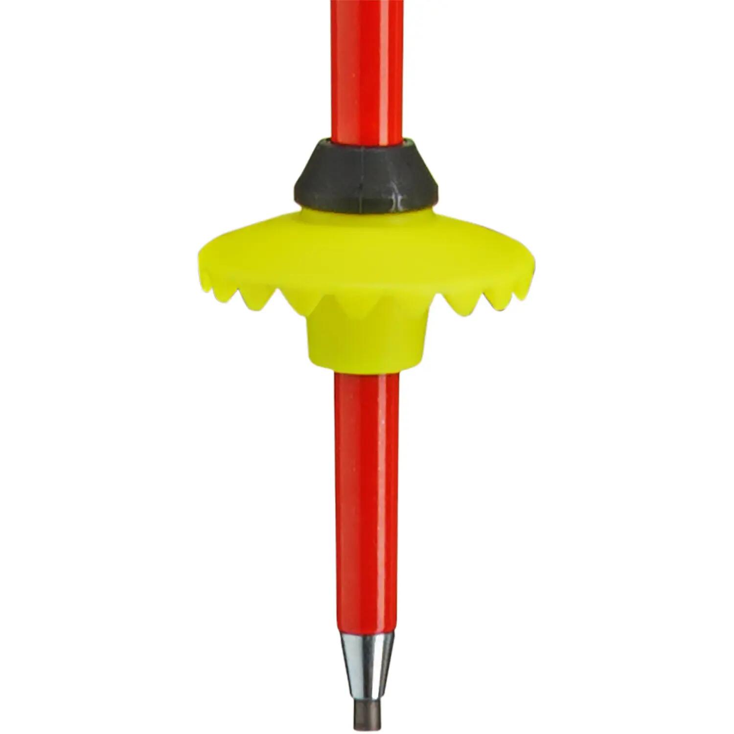 Leki WCR Pro Lite SL TR Slalom Ski Poles Red-Violet-Yellow 14/15