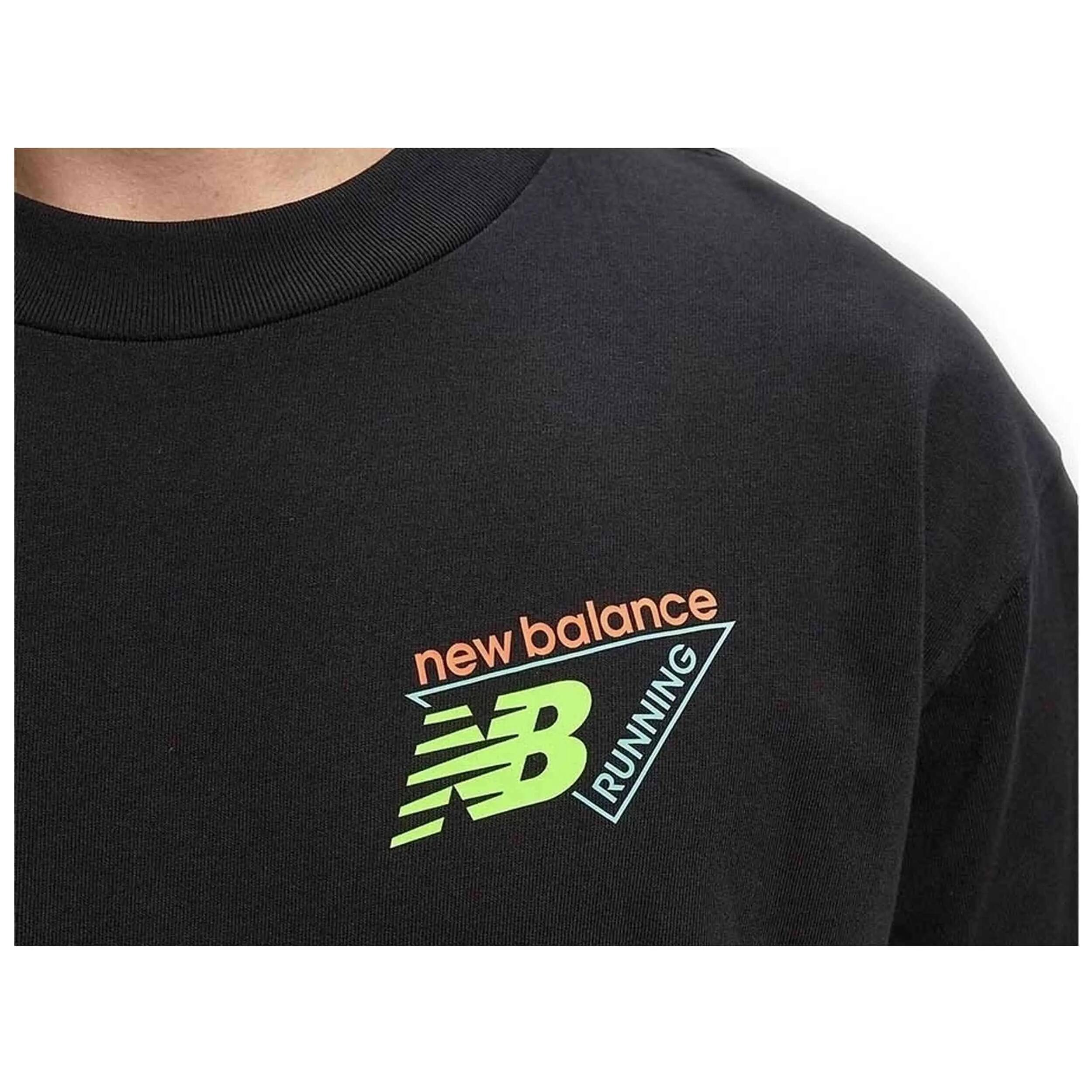 T-shirt met korte mouwen New Balance model MT61V4ZG-BK voor mannen 4/4