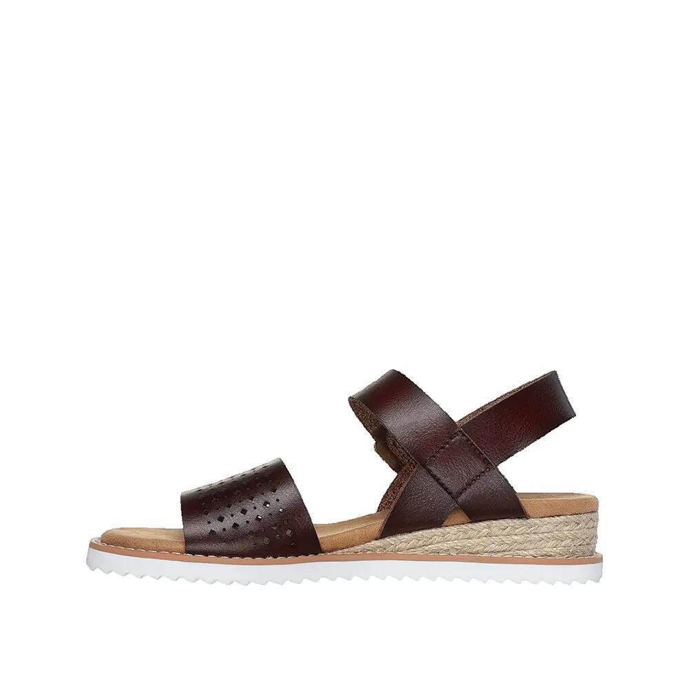 Sandálias Skechers Bobs Desert Kiss Sunny Flair Castanho 2/3