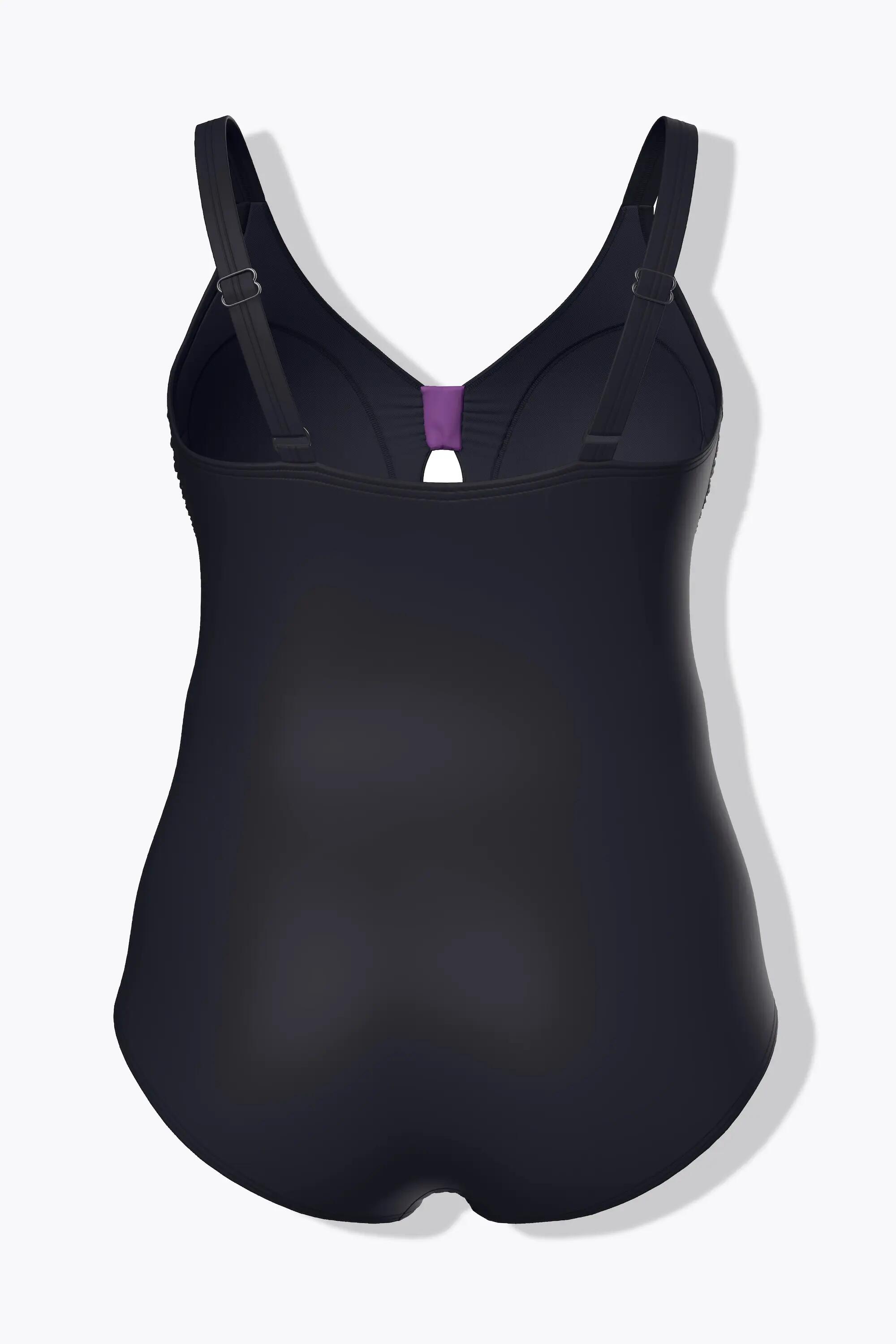 Damen Badeanzug Blätter Zierknoten Softcups recycelt 7/13