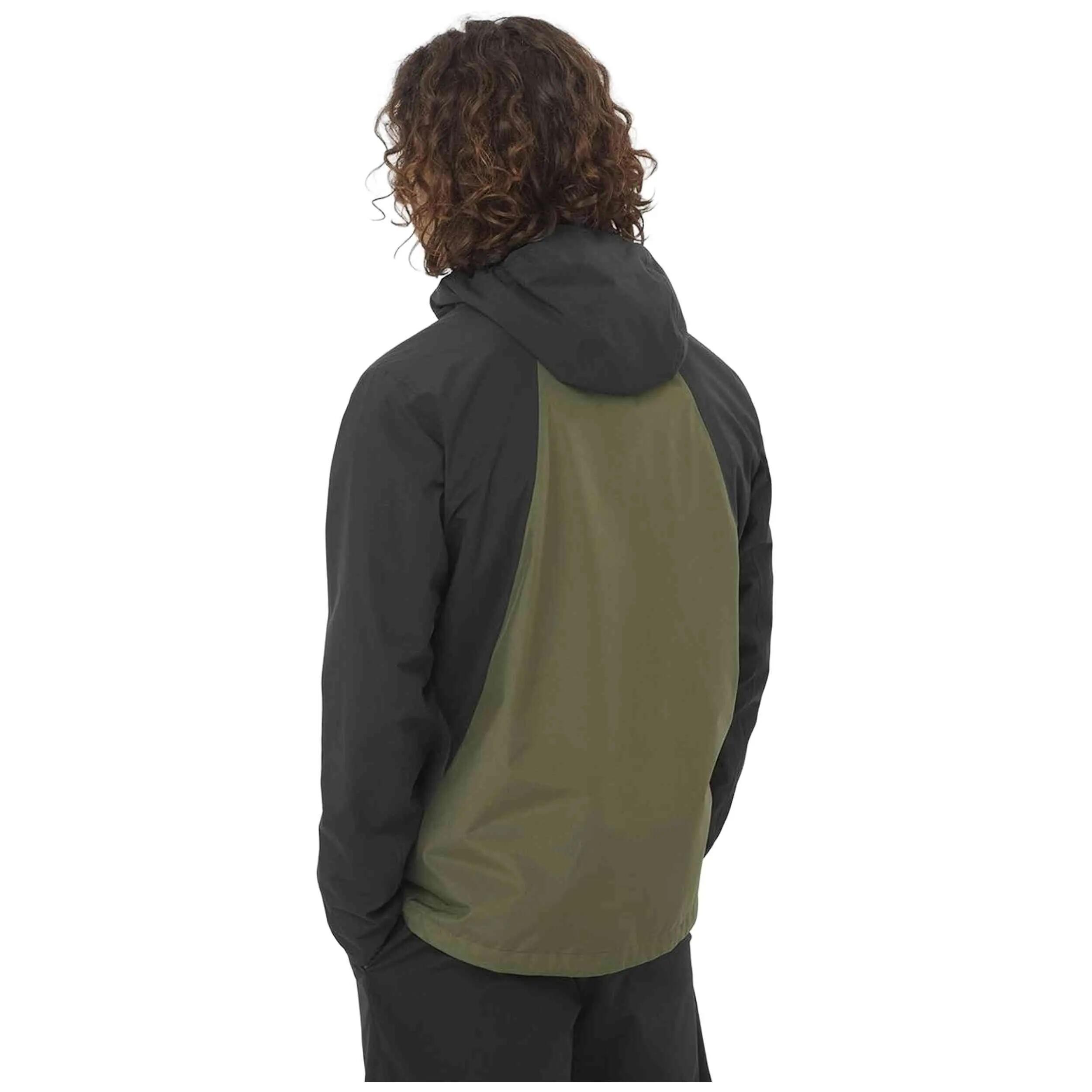 Veste de survêtement Salomon modèle Jacket "Olive Green / Black" pour unisexe 4/5