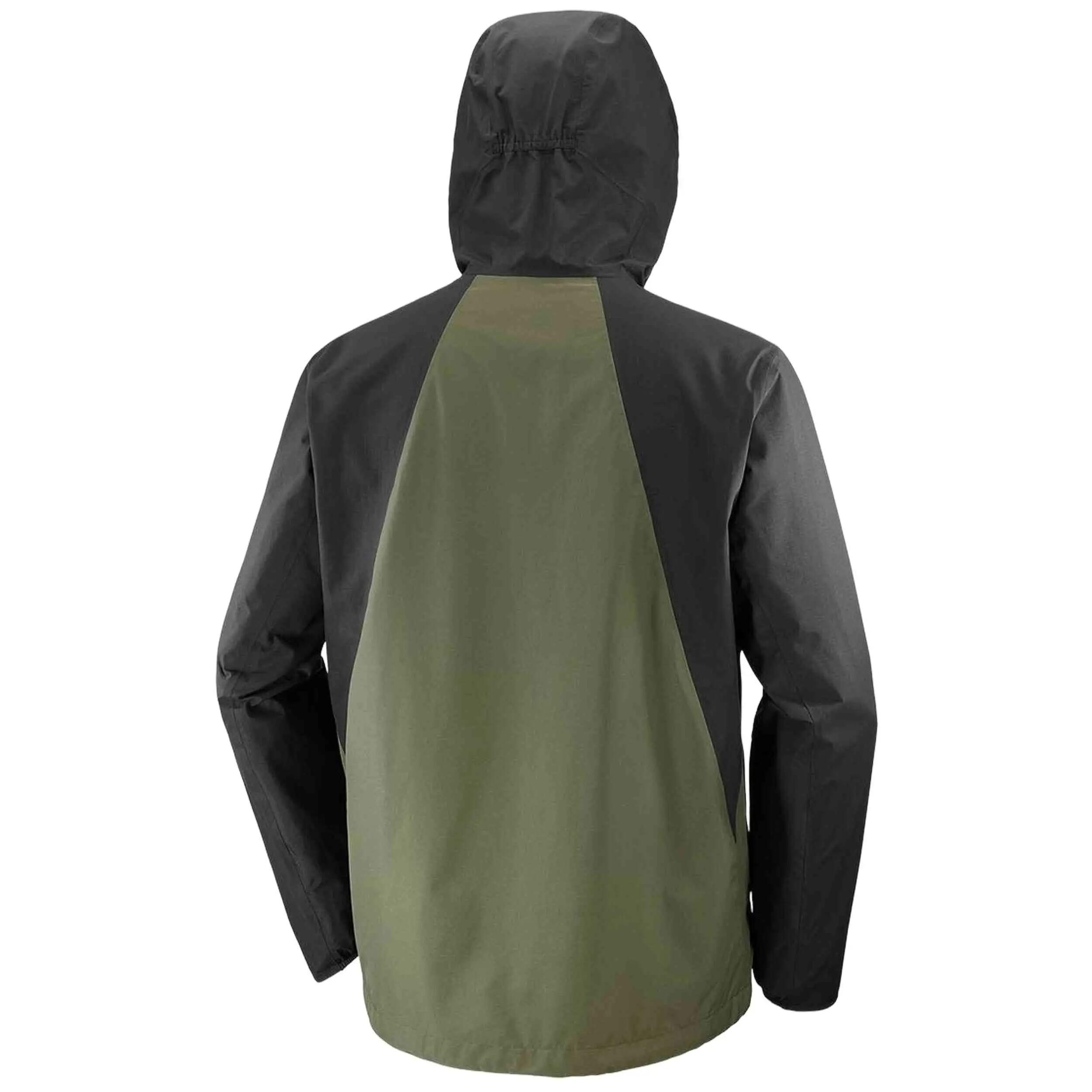Veste de survêtement Salomon modèle Jacket "Olive Green / Black" pour unisexe 2/5