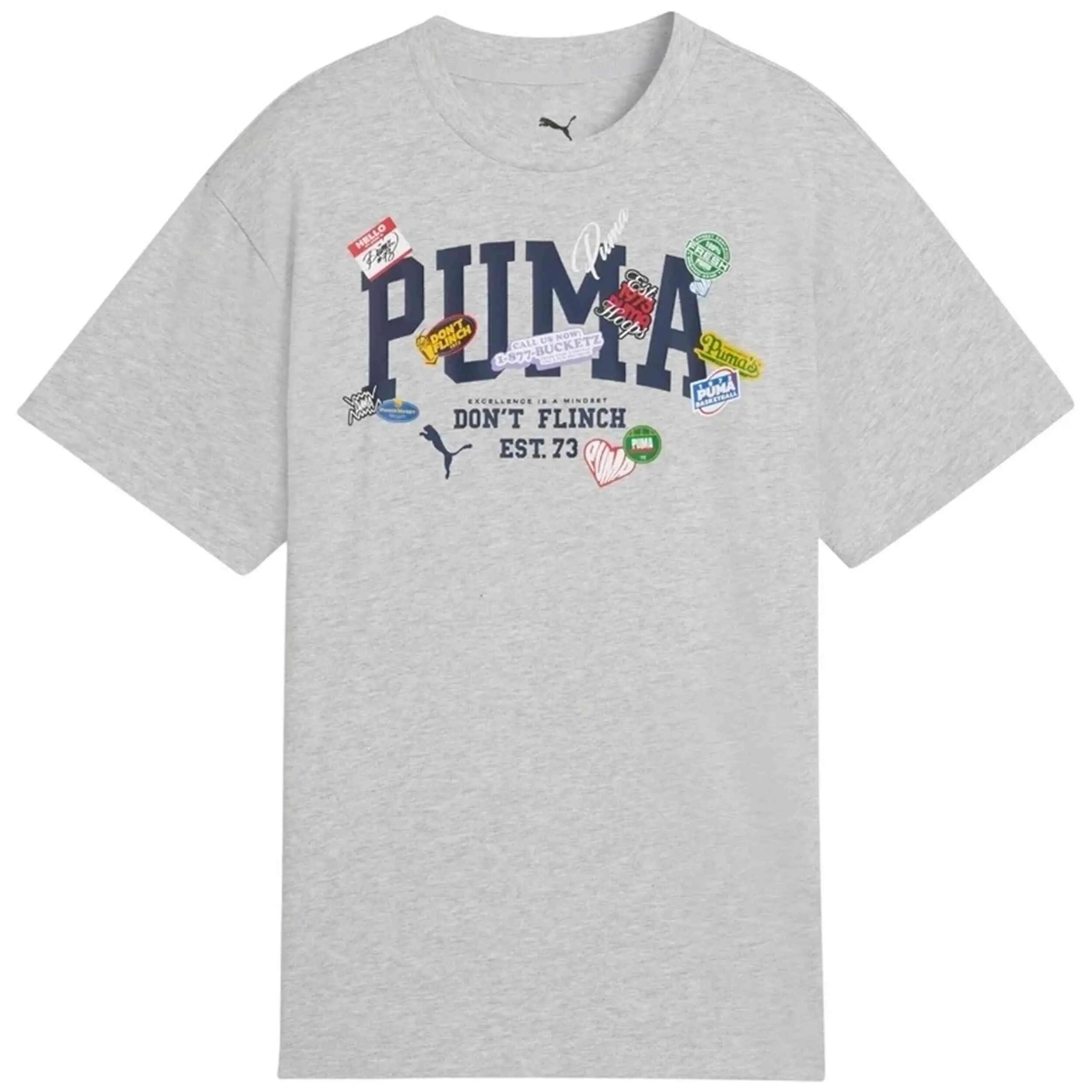 Maglia a maniche corte Puma modello Camiseta Niño/Niña Puma B per unisex ragazzi 4/5
