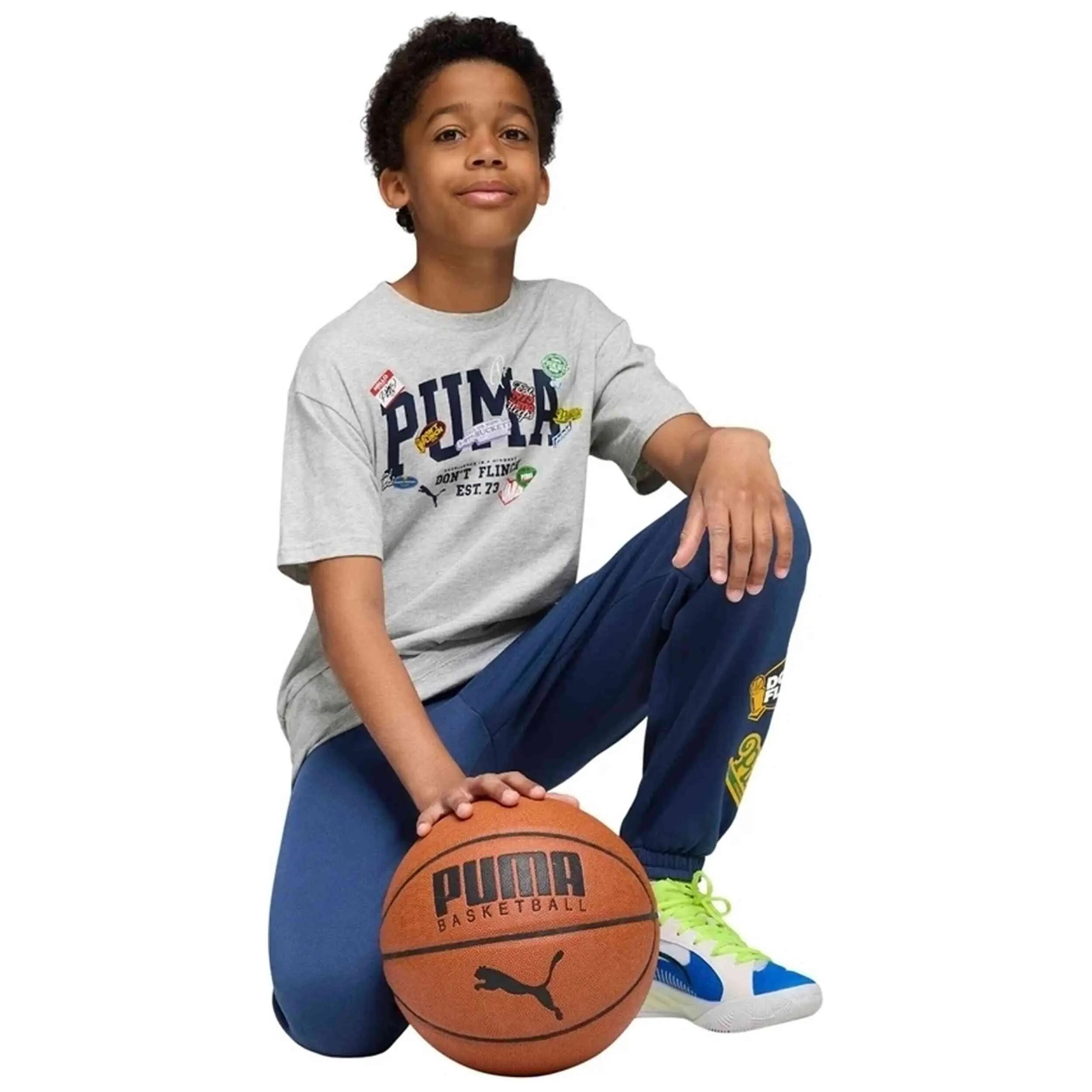 Maglia a maniche corte Puma modello Camiseta Niño/Niña Puma B per unisex ragazzi 3/5