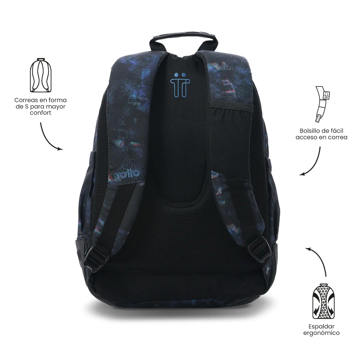 Totto Mochila escolar Rayol Skylet Poliéster reciclado 34 x 45 x 15.5 cm 4/5