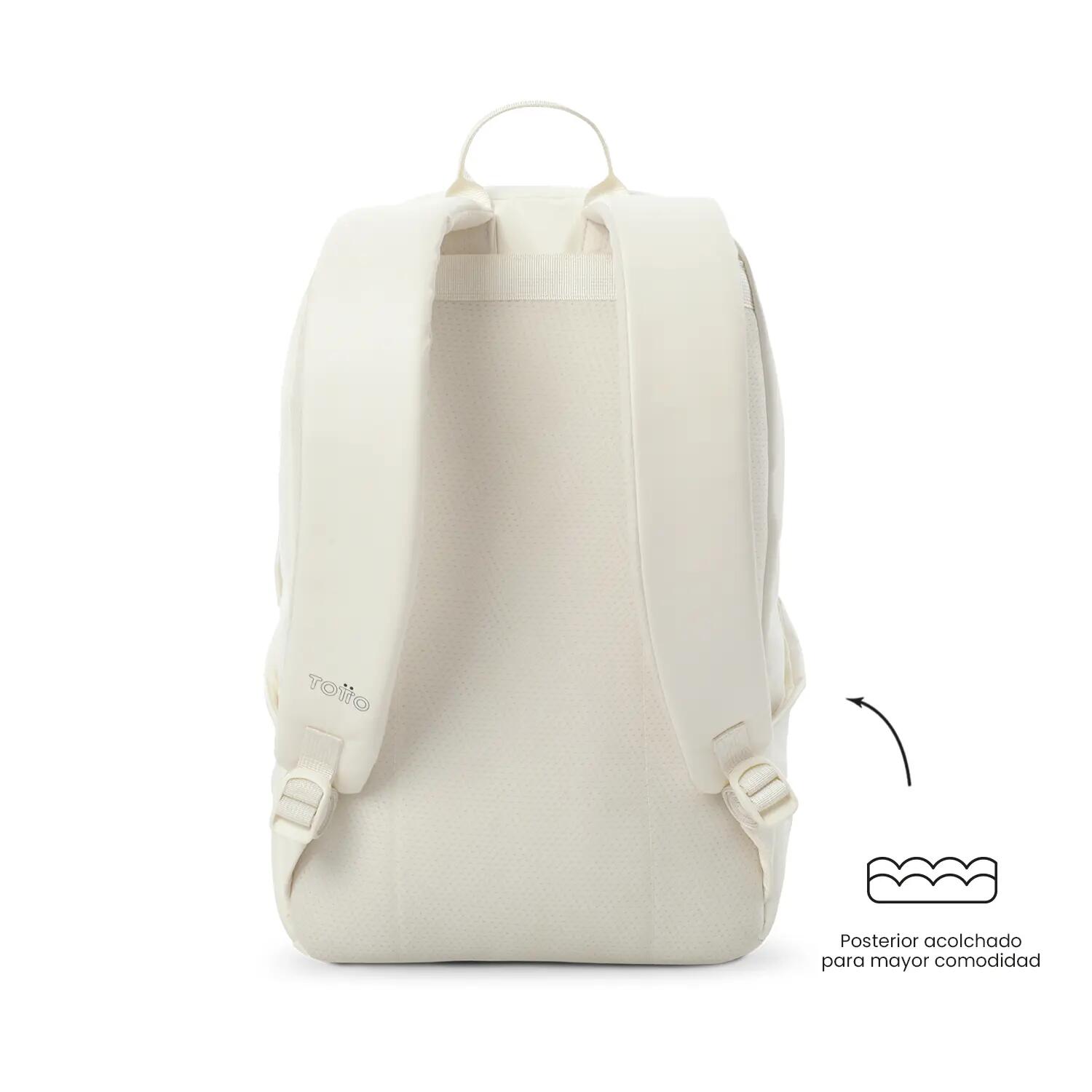 Totto Mochila urbana Grecia Coconut Milk Poliéster 27 x 41 x 14 cm 4/5