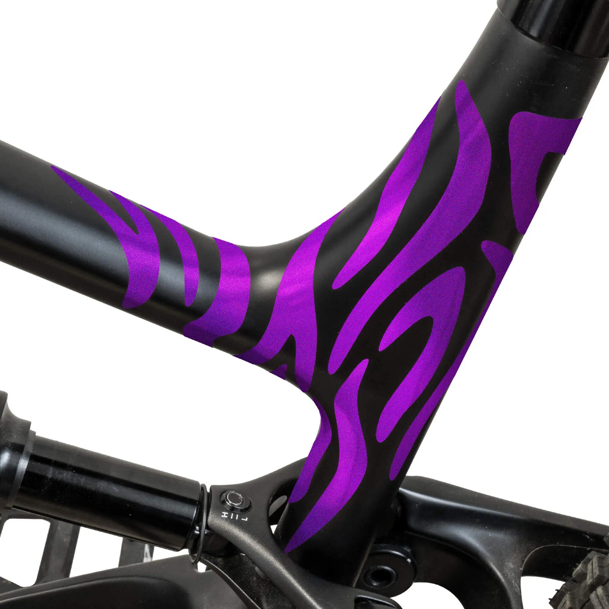 Fahrrad Zebra Aufkleber Set, 20x15 cm, Sticker für Rahmen & Helm, wetterfest 3/3
