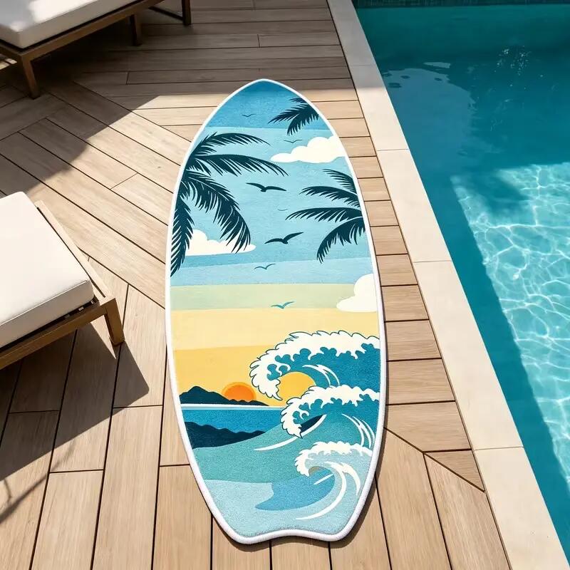 Surfboard Teppich 50 × 160 cm Wave Design 2/3