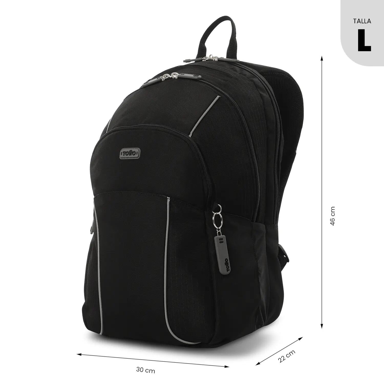Totto Mochila urbana Cambri 3.0 Black Poliéster 30 x 46 x 22 cm 2/5
