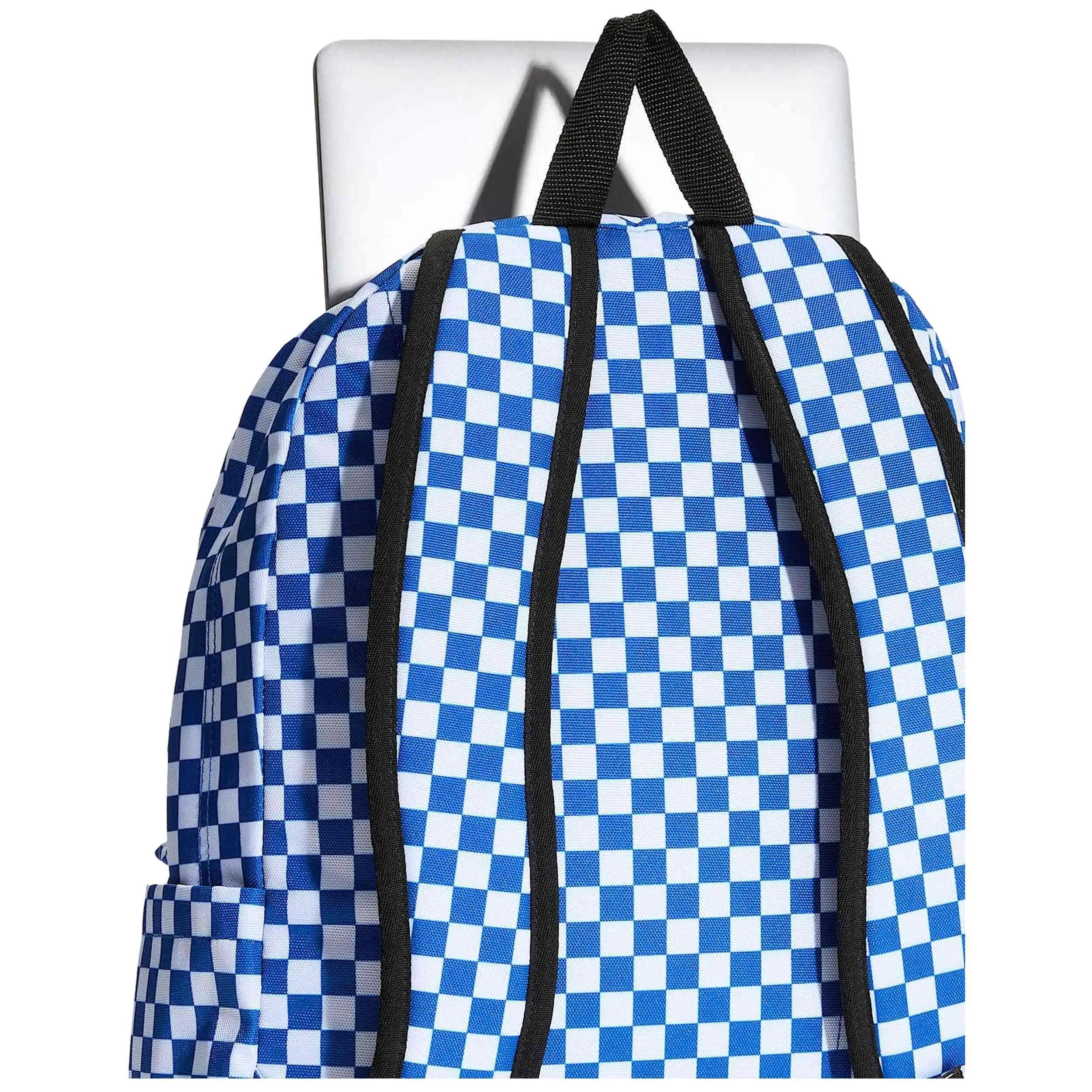 Rugzak Vans model Old Skool Checkerboard "Classic Blue" voor unisex 5/5