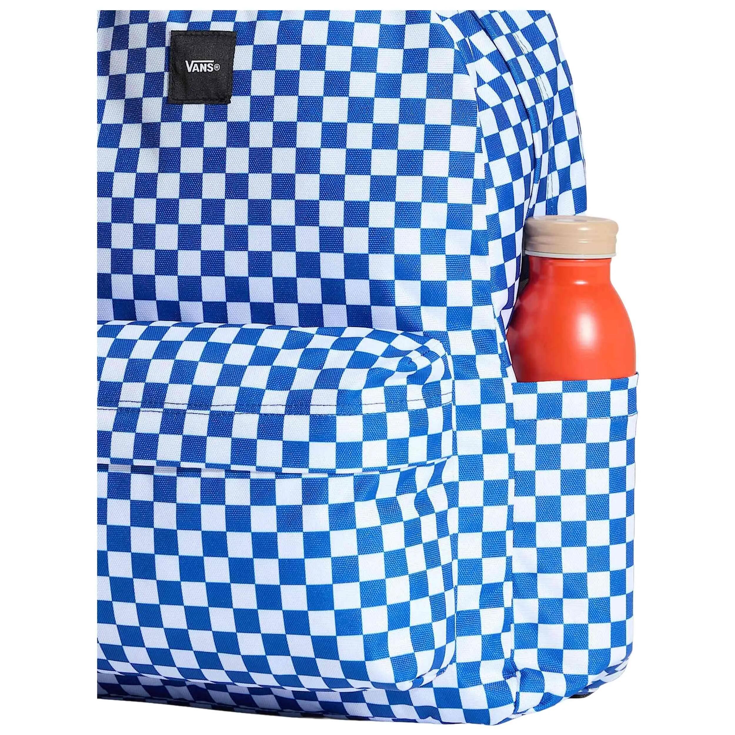 Rugzak Vans model Old Skool Checkerboard "Classic Blue" voor unisex 4/5
