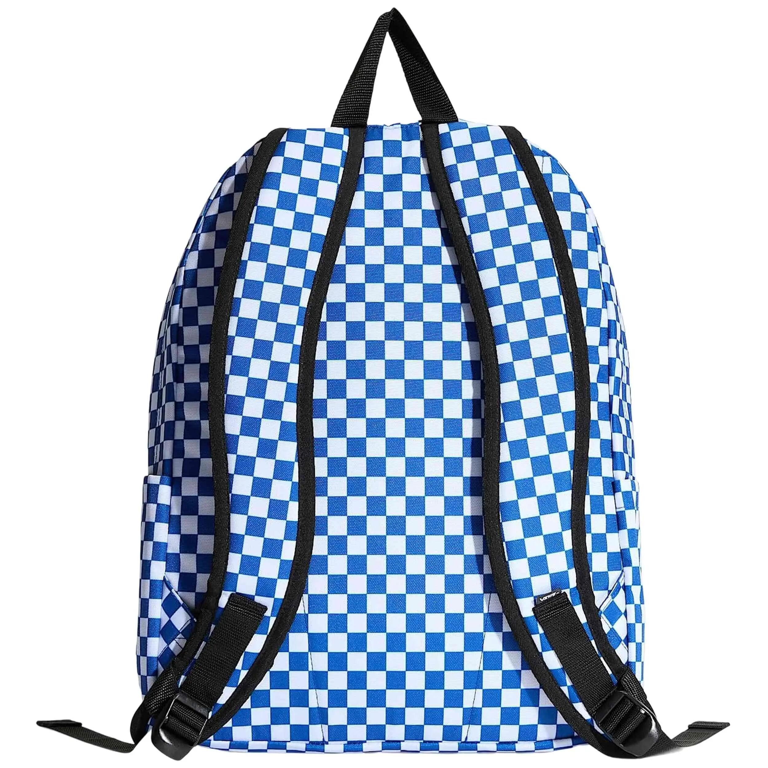 Rugzak Vans model Old Skool Checkerboard "Classic Blue" voor unisex 3/5