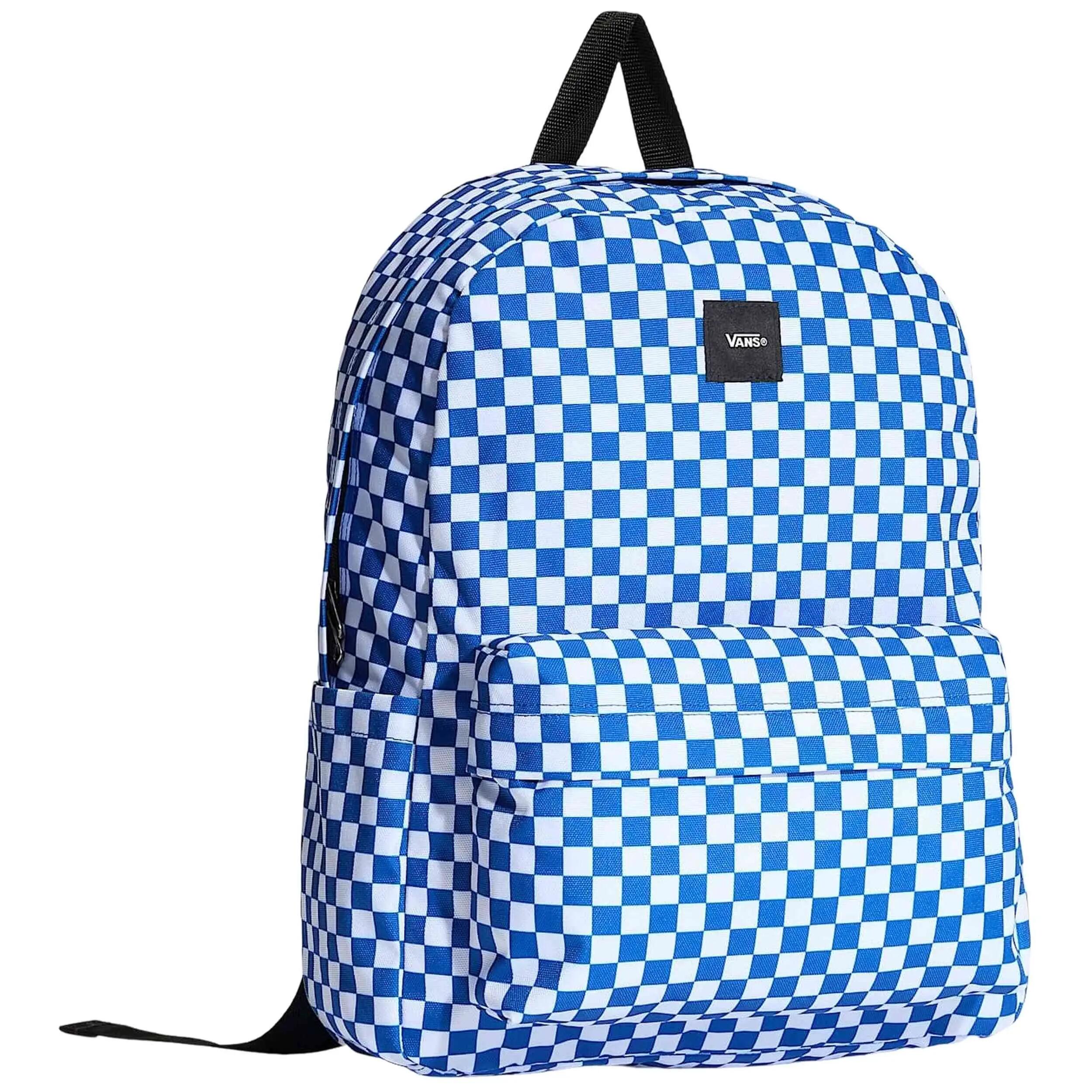 Rugzak Vans model Old Skool Checkerboard "Classic Blue" voor unisex 2/5