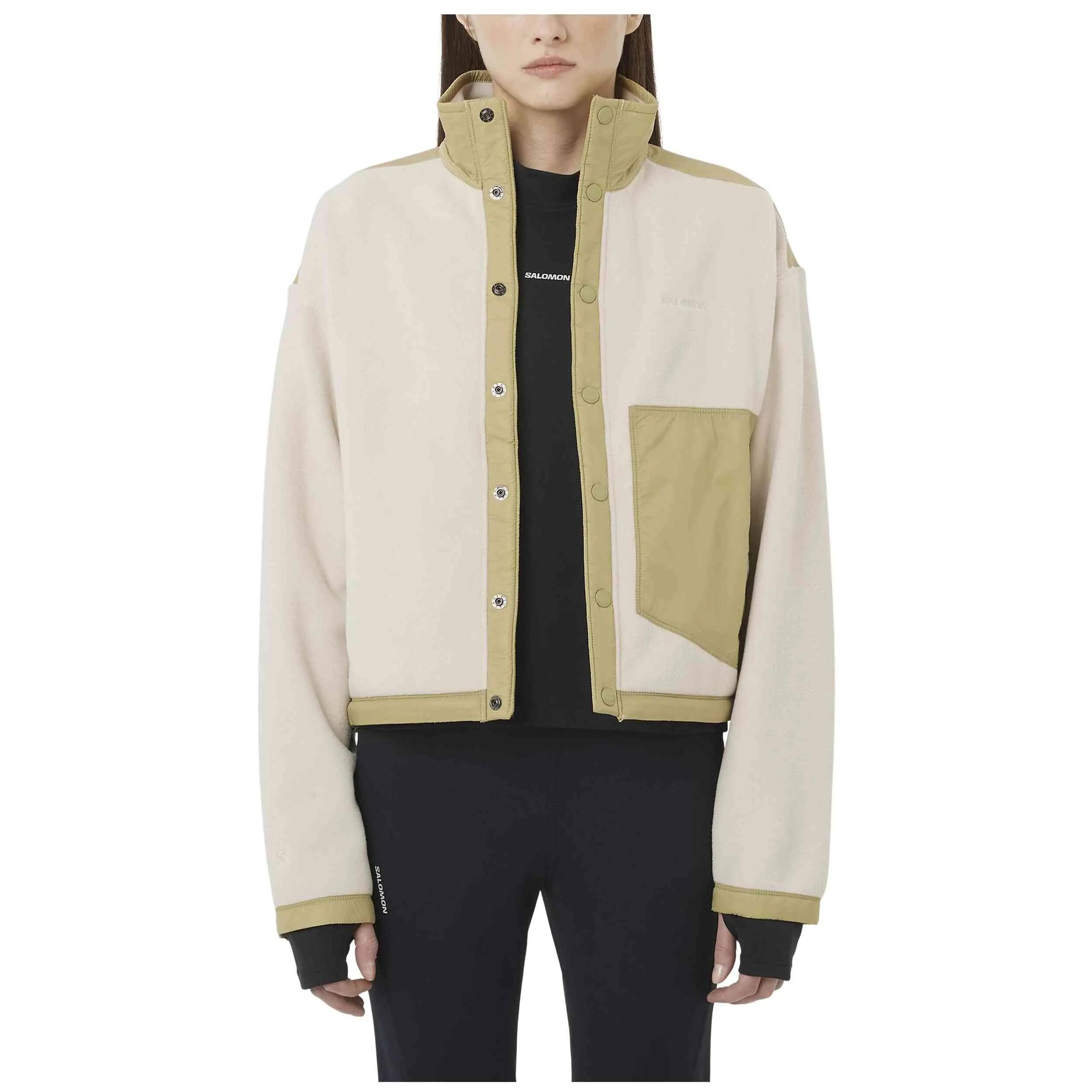 Fleecejacke Salomon Modell Chroma Fleece Cardigan für frauen 2/3