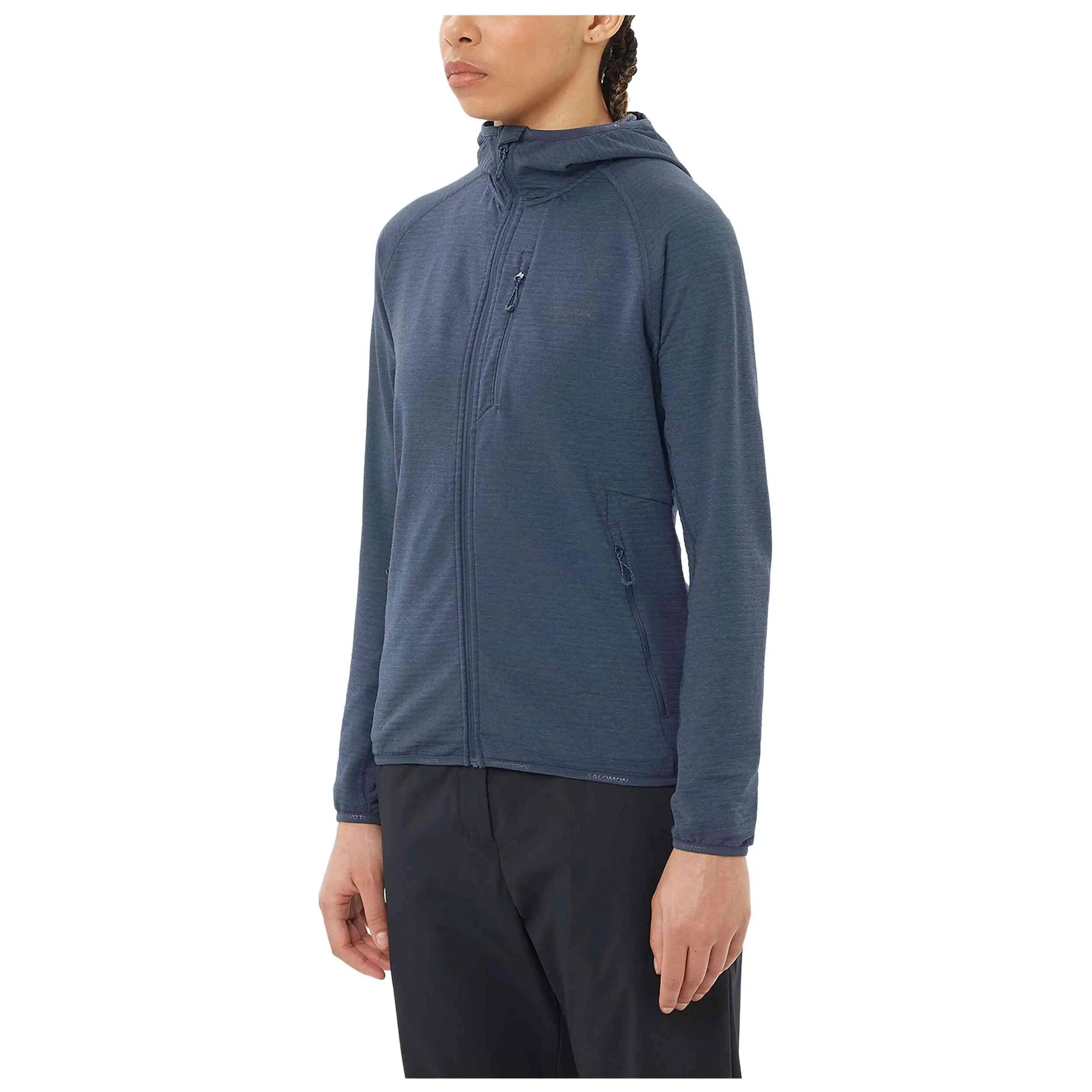 Fleecejacke Salomon Modell Essential Lightwarm Full Zip für frauen 2/4