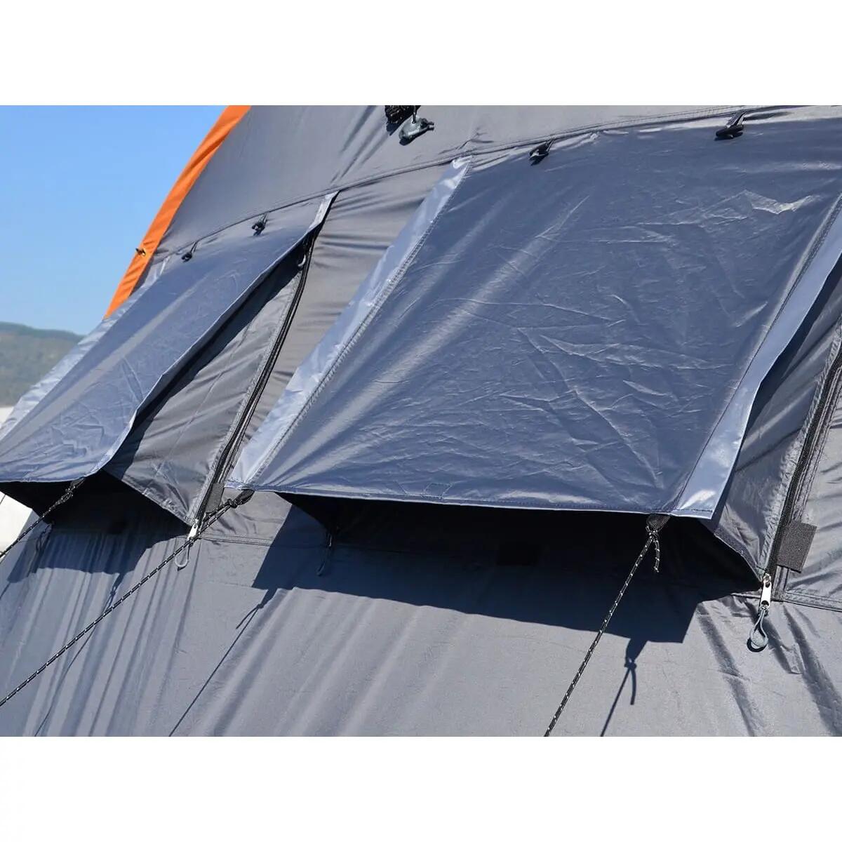 Tenda de campismo familiar túnel Gotland 4 pessoas - chão de tenda cosido 12/15