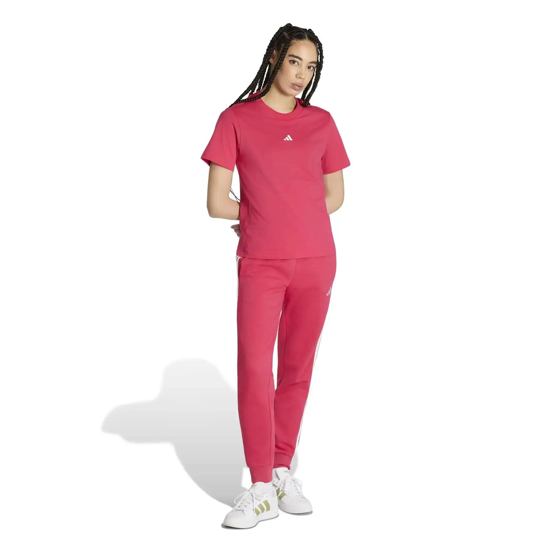 Damskie spodnie dresowe slim adidas Essentials 3-Stripes Fleece 3/6