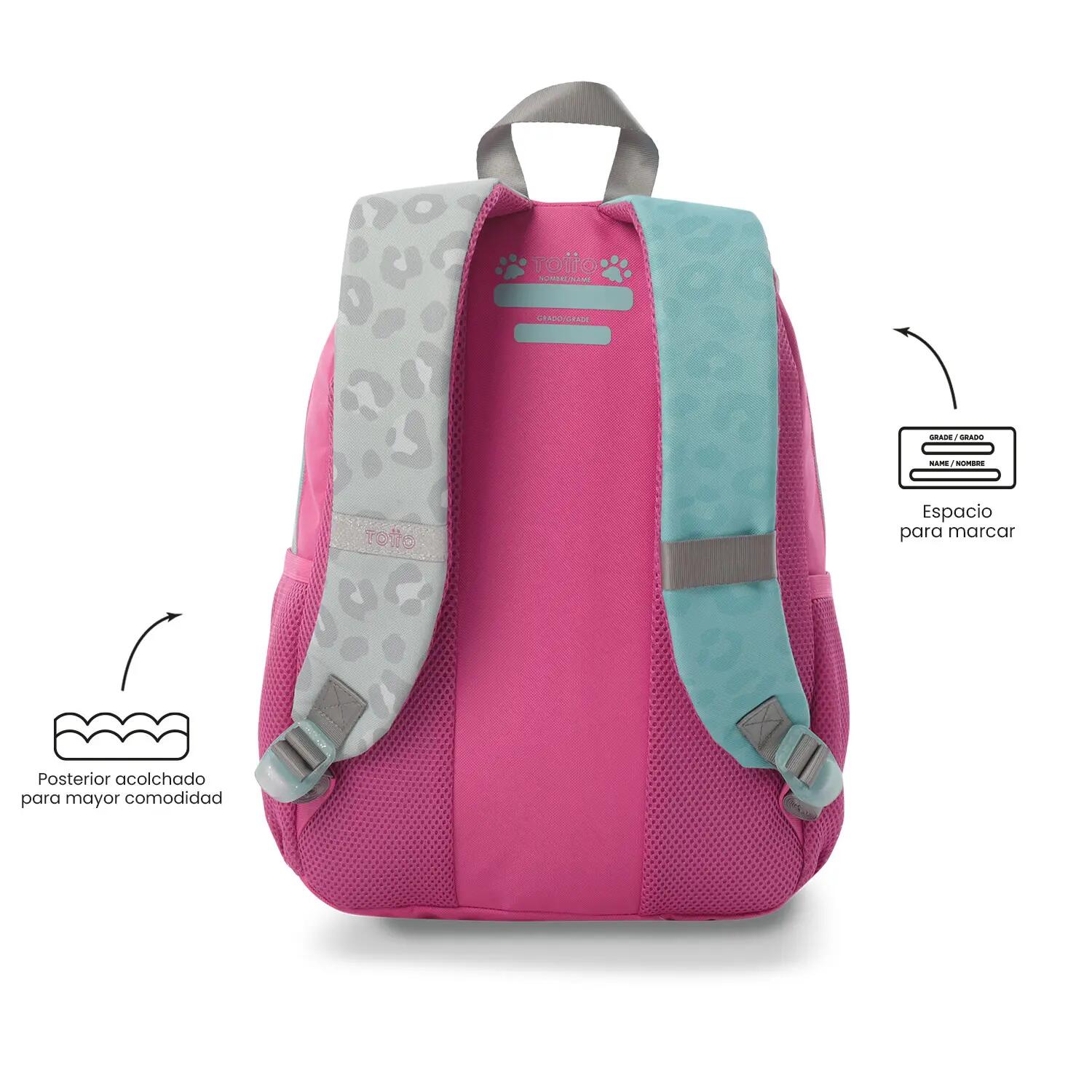 Totto Mochila escolar Sussy Sussy Gray Poliéster 30 x 40 x 14 cm 4/5