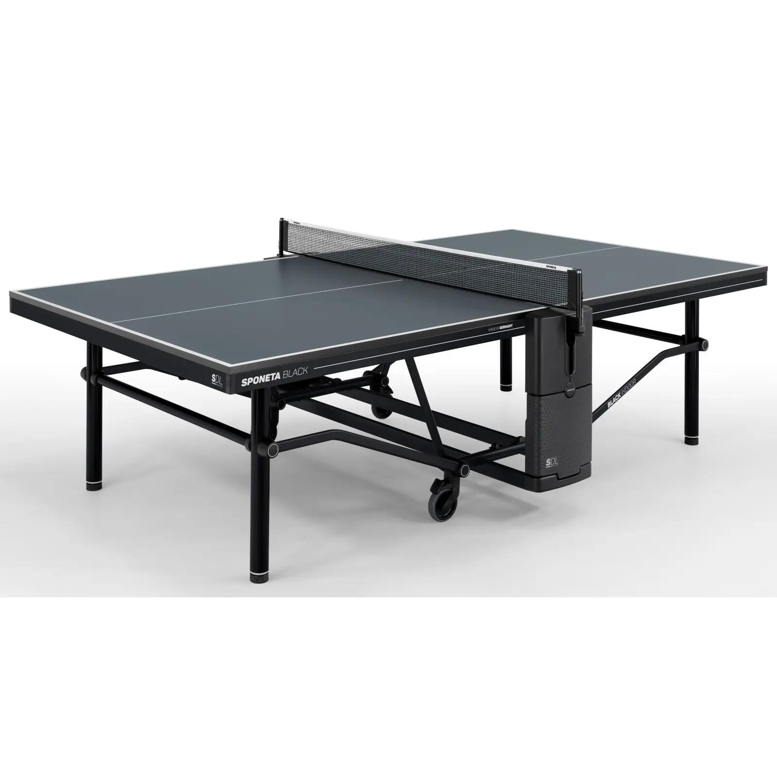 Tafeltennistafel - Indoor - Sponeta SDL Black Edition - Opklapbaar - Zwart 2/4
