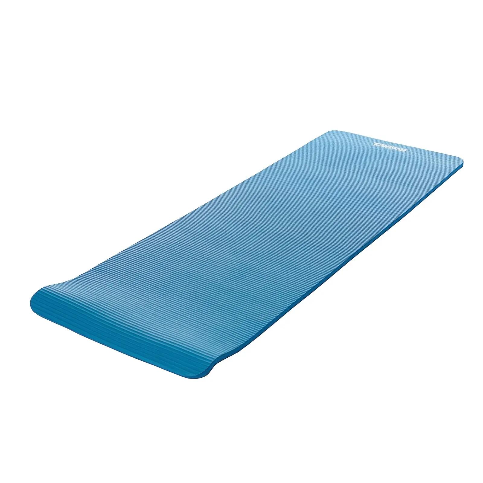 Trainingsmat - Fitness en revalidatie - Geribbeld, antislip, 20 mm dik - Blauw 2/4