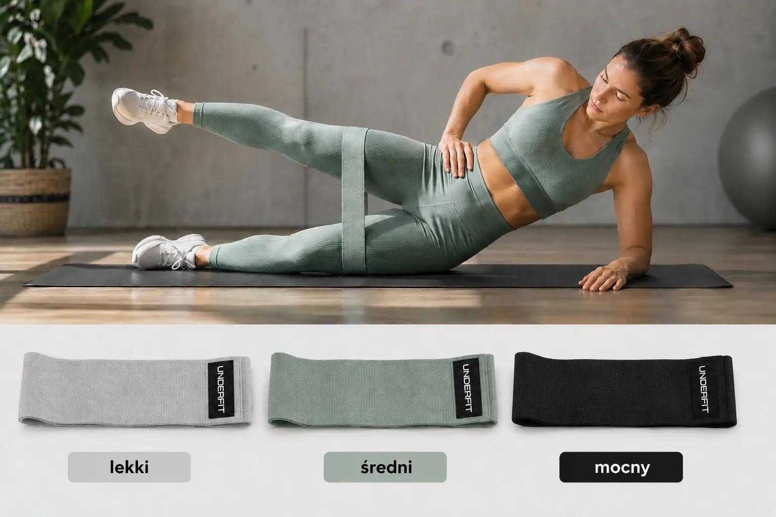 Gumy oporowe mini bands set UNDERFIT Strong Monochrome 8/13