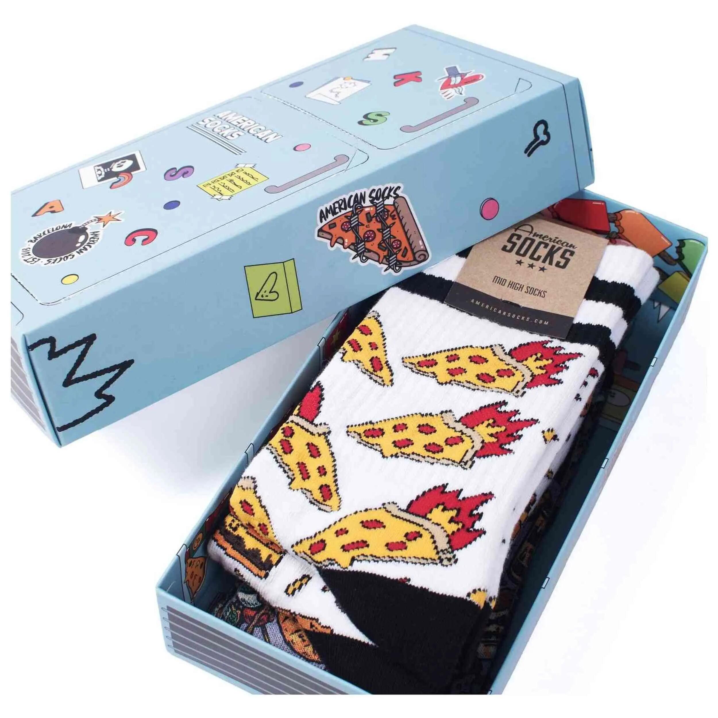 Meias American Socks modelo Frosty Fridge Giftbox para unissex 5/5