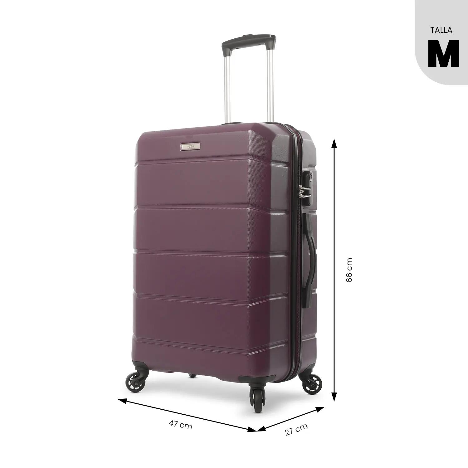 Totto Maleta mediana Rayatta Grape Wine Acrilonitrilo Butadieno Estireno 46.5 x 3/5