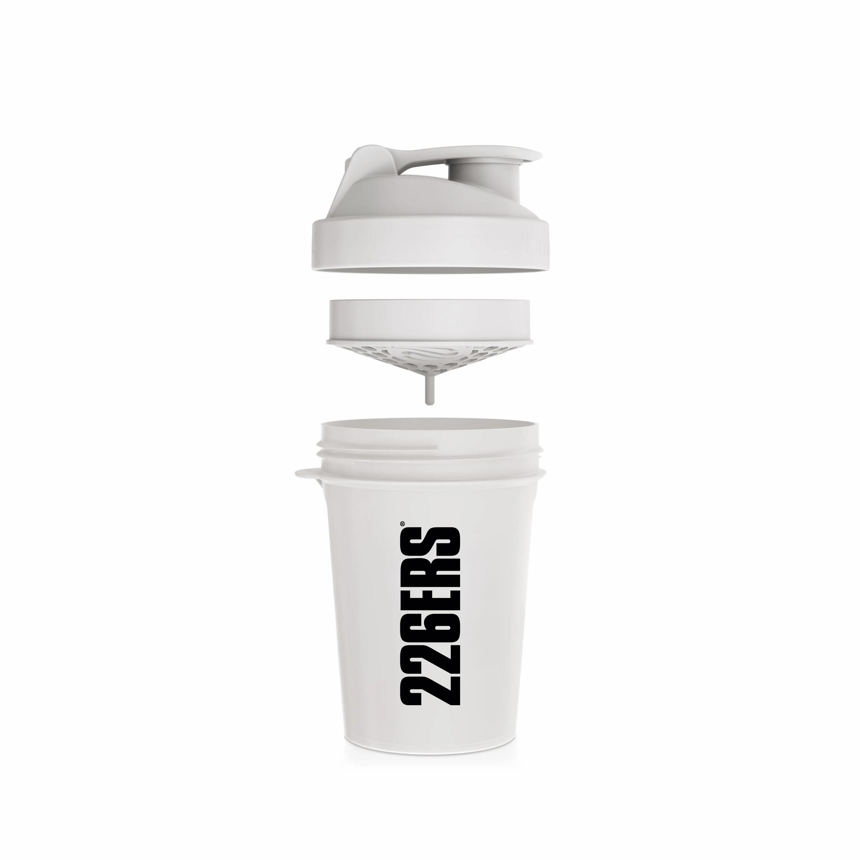 SHAKER 400ml WHITE - BLACK LOGO 4/4