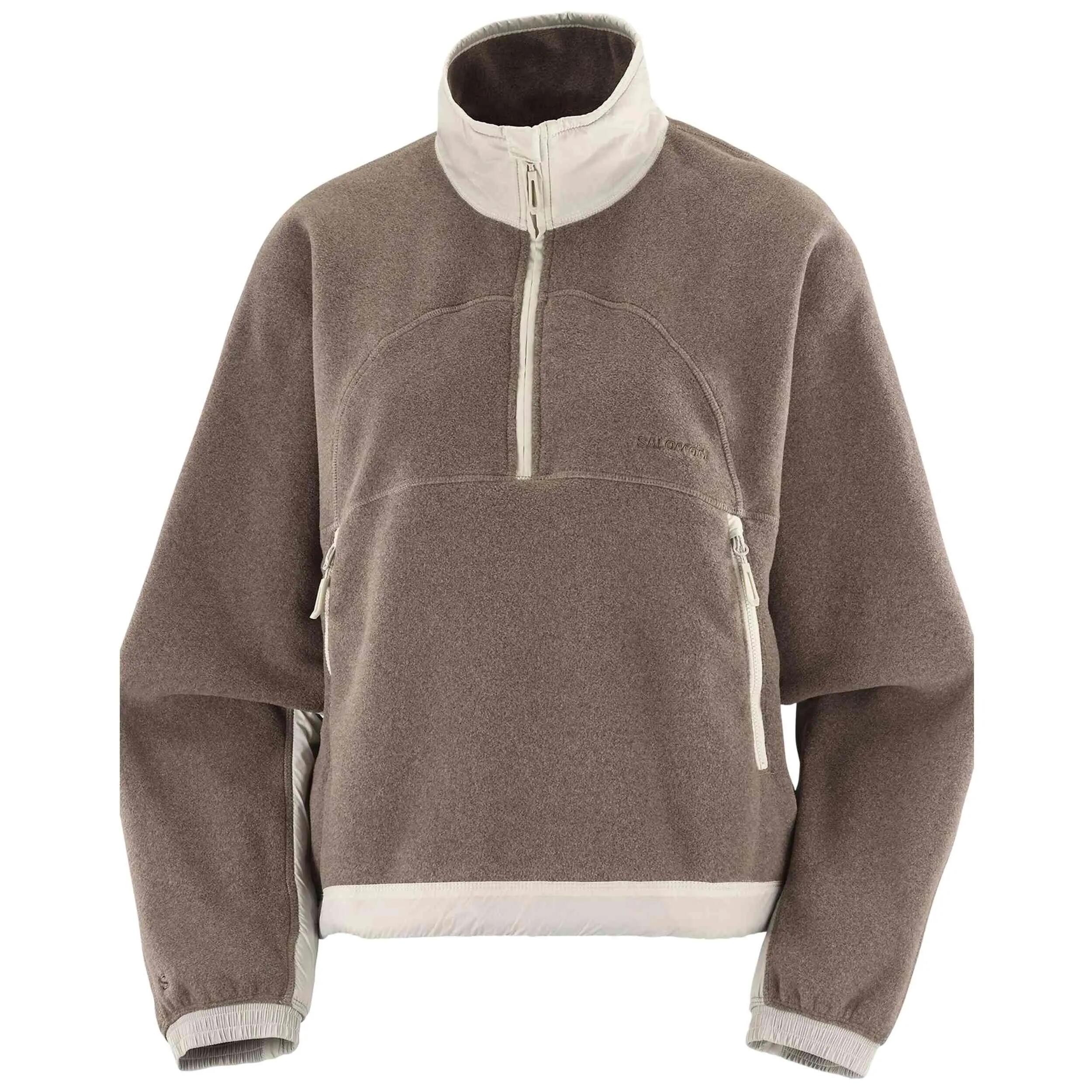 Fleece Salomon model Chroma Fleece Crop Half Zip voor vrouwen 1/5