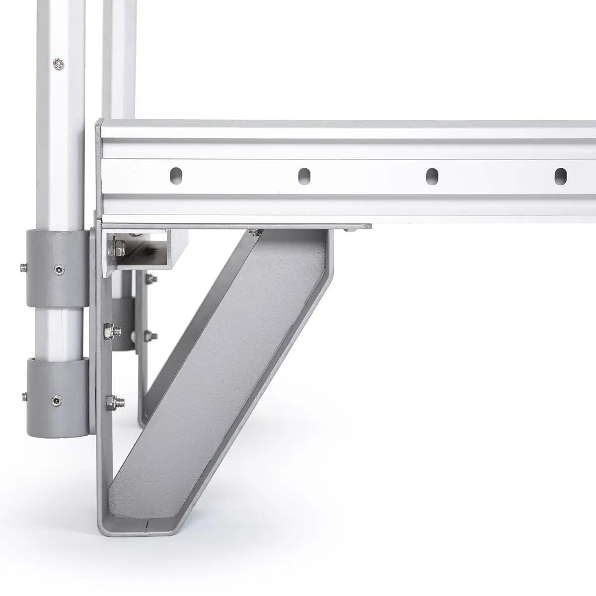 Pilates Reformer Elina Pilates Alumnio Mentor Noir avec tour 3/4