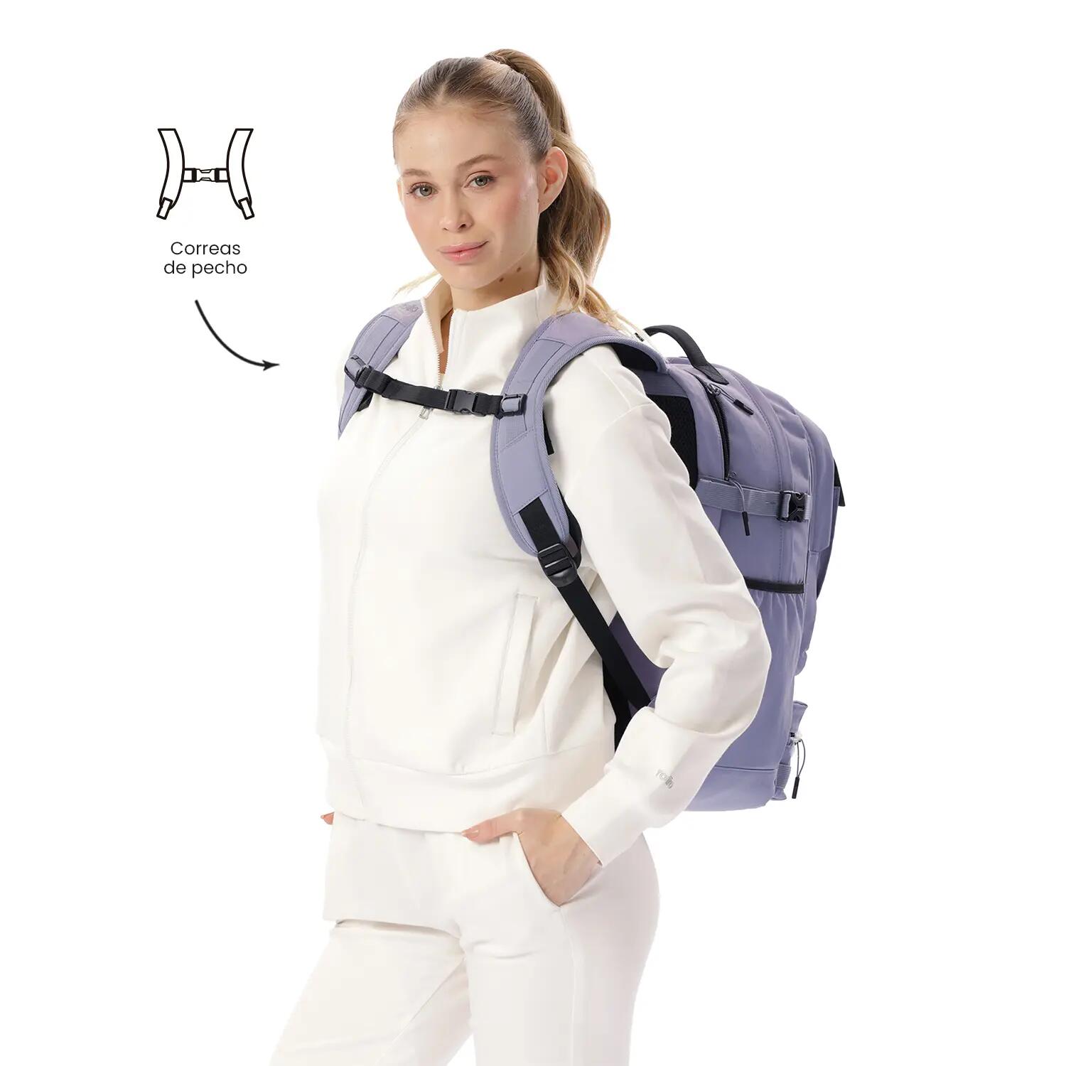 Totto Mochila ejecutiva Spa Dusk/Black Poliamida 30 x 45 x 20 cm 5/5