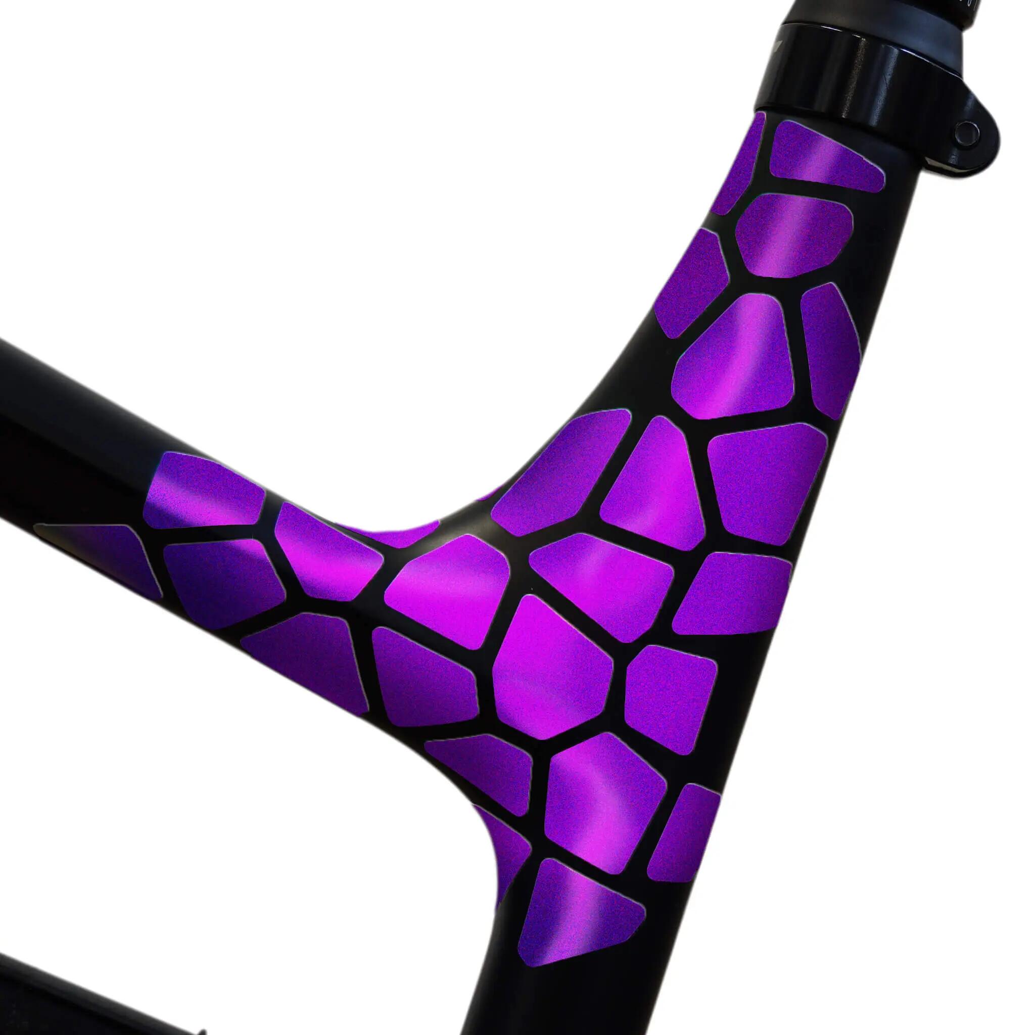 Fahrrad Mosaik Aufkleber Set, 20x15 cm, Sticker für Rahmen & Helm, wetterfest 3/3