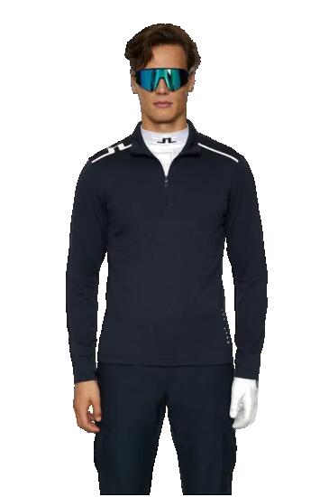 Couche intermédiaire Leon Quarter Zip Homme Marine