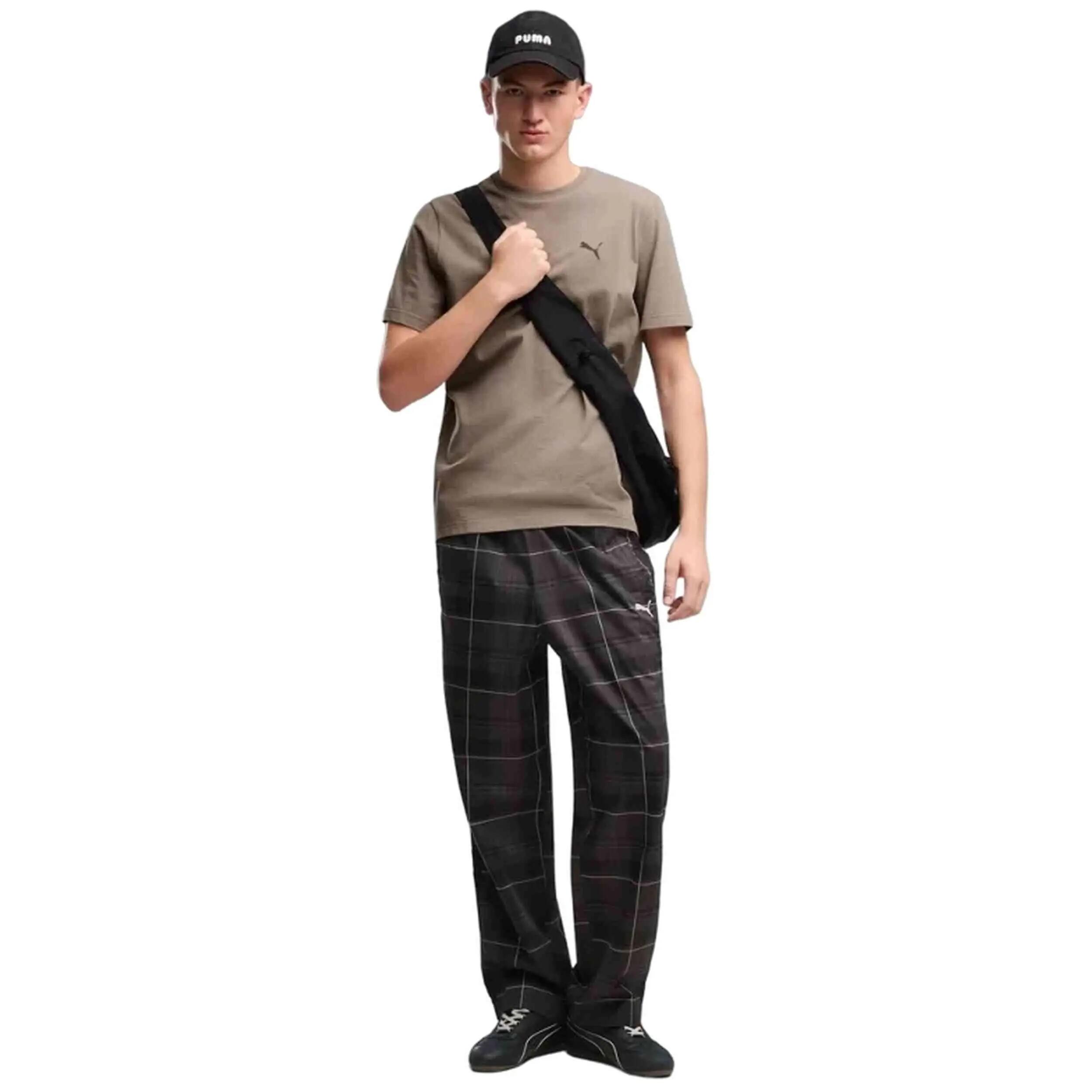 Trainingsbroek Puma model T7 Relaxed Tartan "Black" voor mannen 2/5