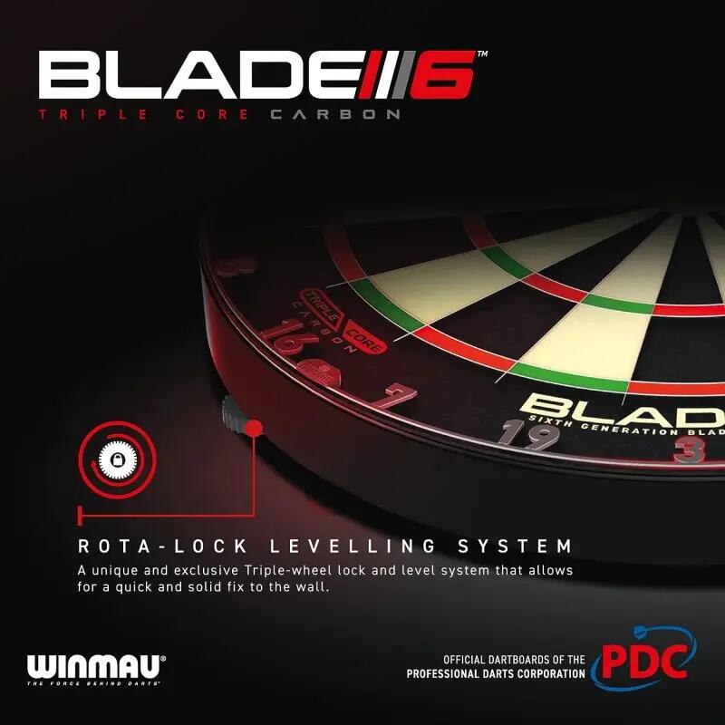 Winmau 2x Dartboard Blade 6 Triple Core Carbon PDC 6/7