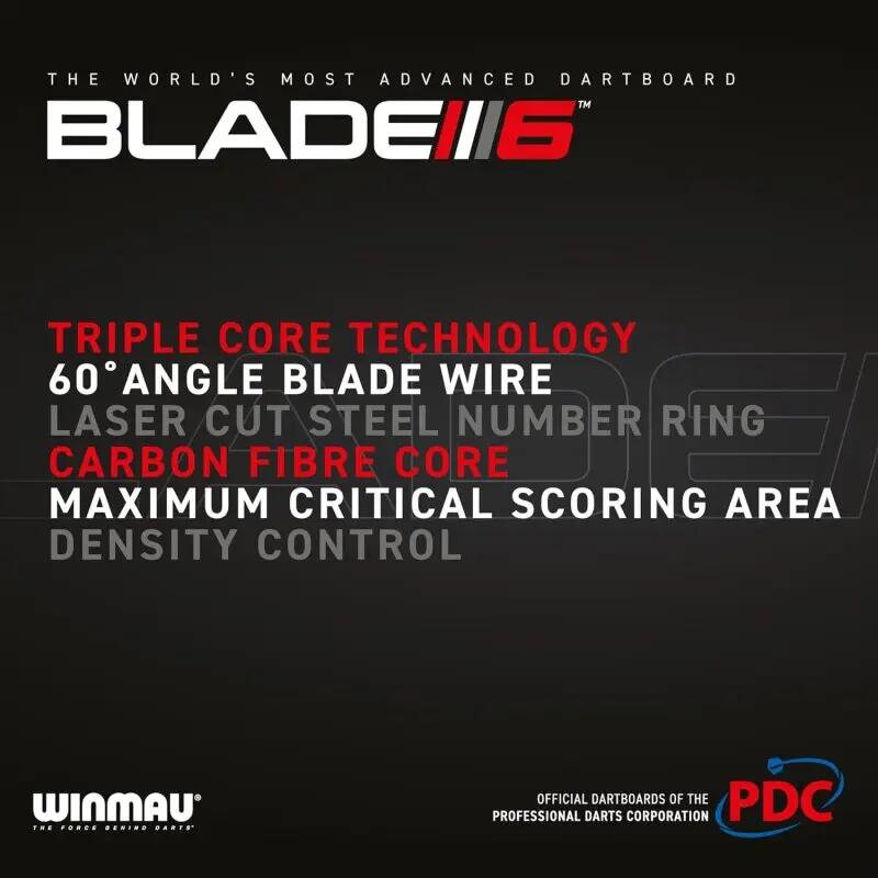 Winmau 2x Dartboard Blade 6 Triple Core Carbon PDC 4/7